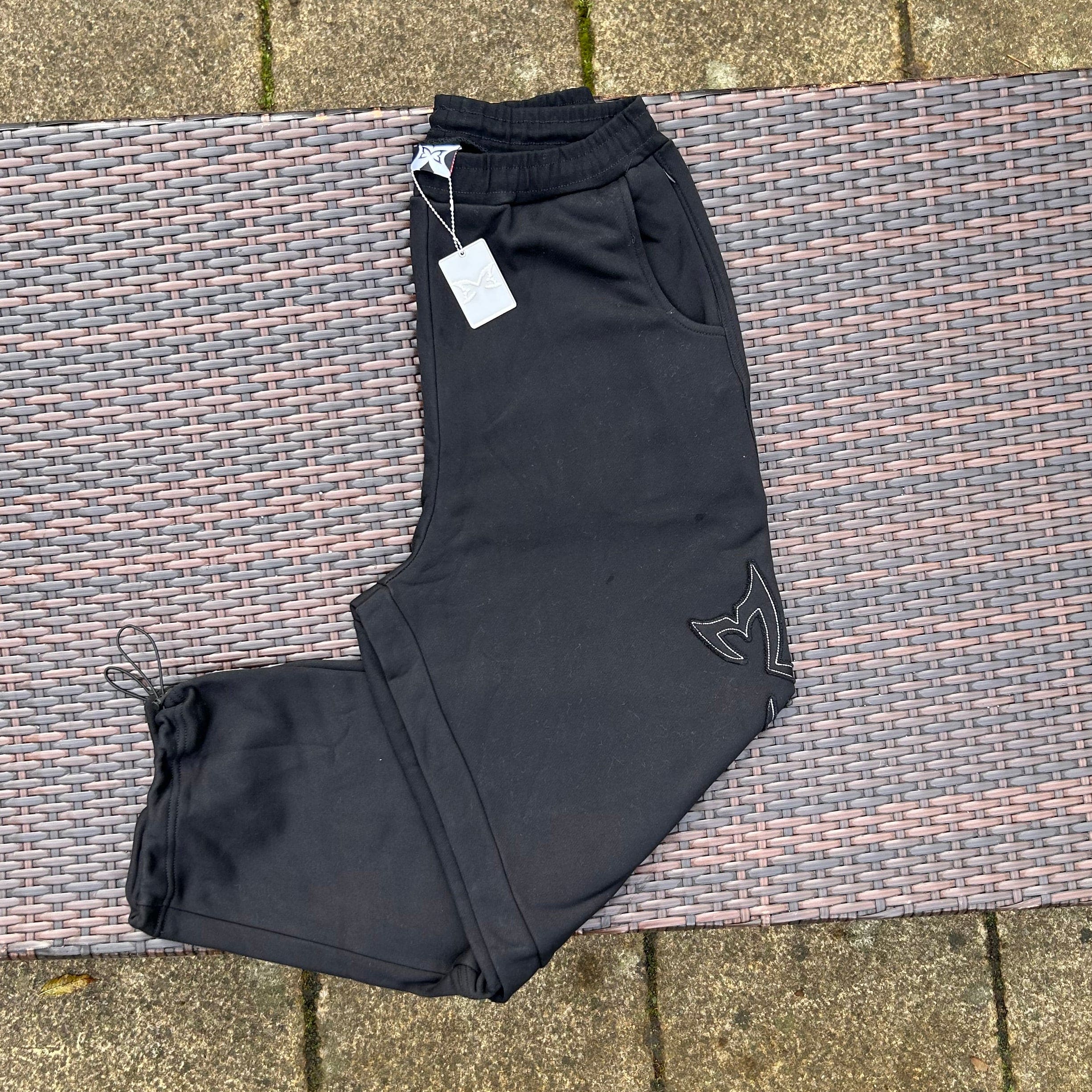 Mertra “Dual Panel” Black Joggers