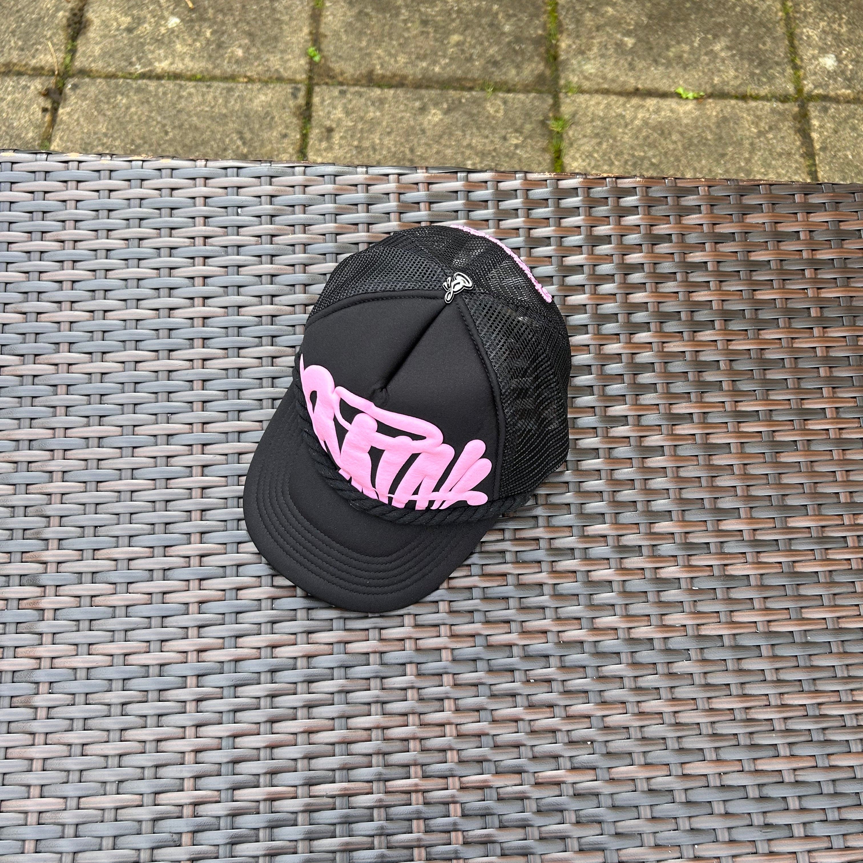 Syna World Black/Pink Rope Trucker Hat