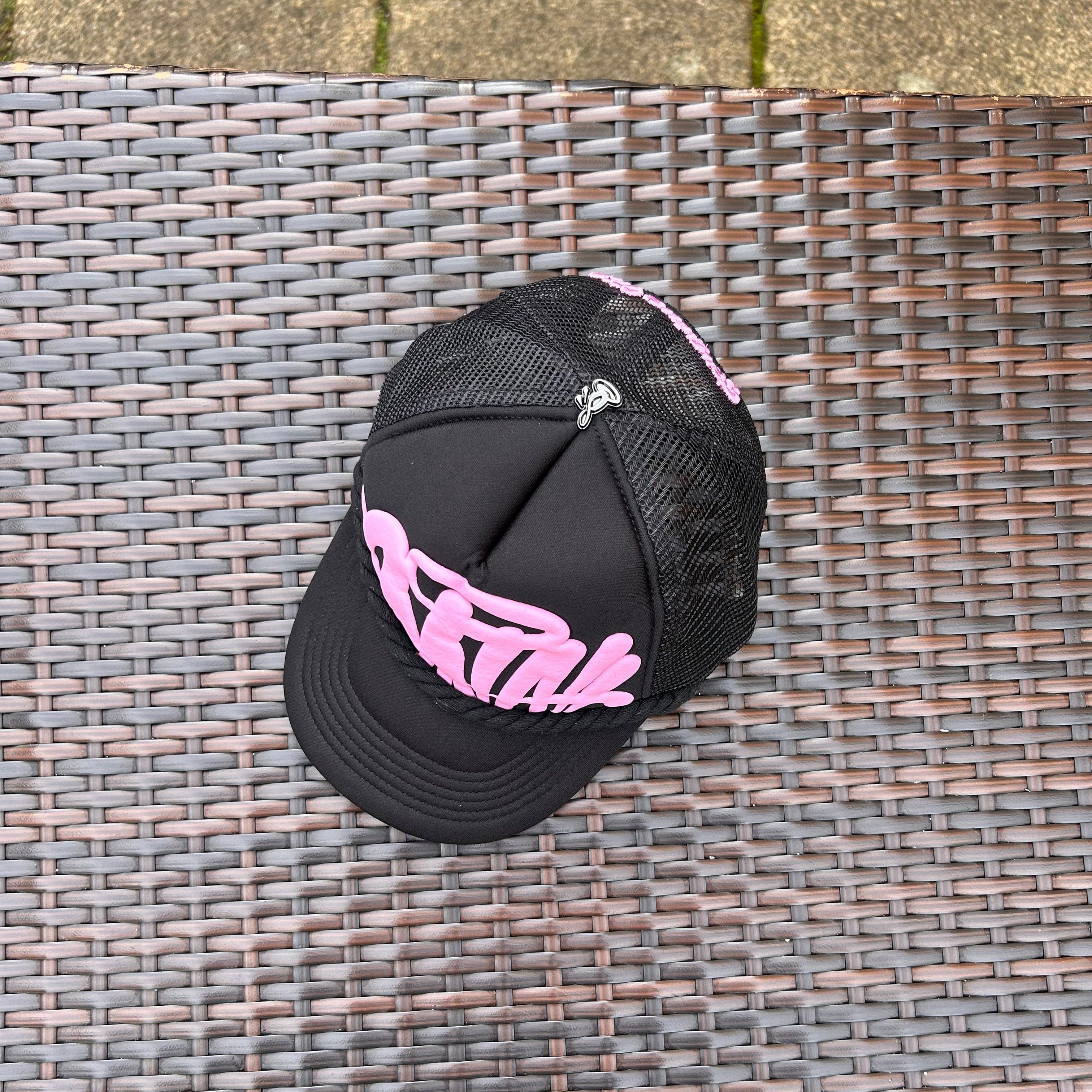 Syna World Black/Pink Rope Trucker Hat