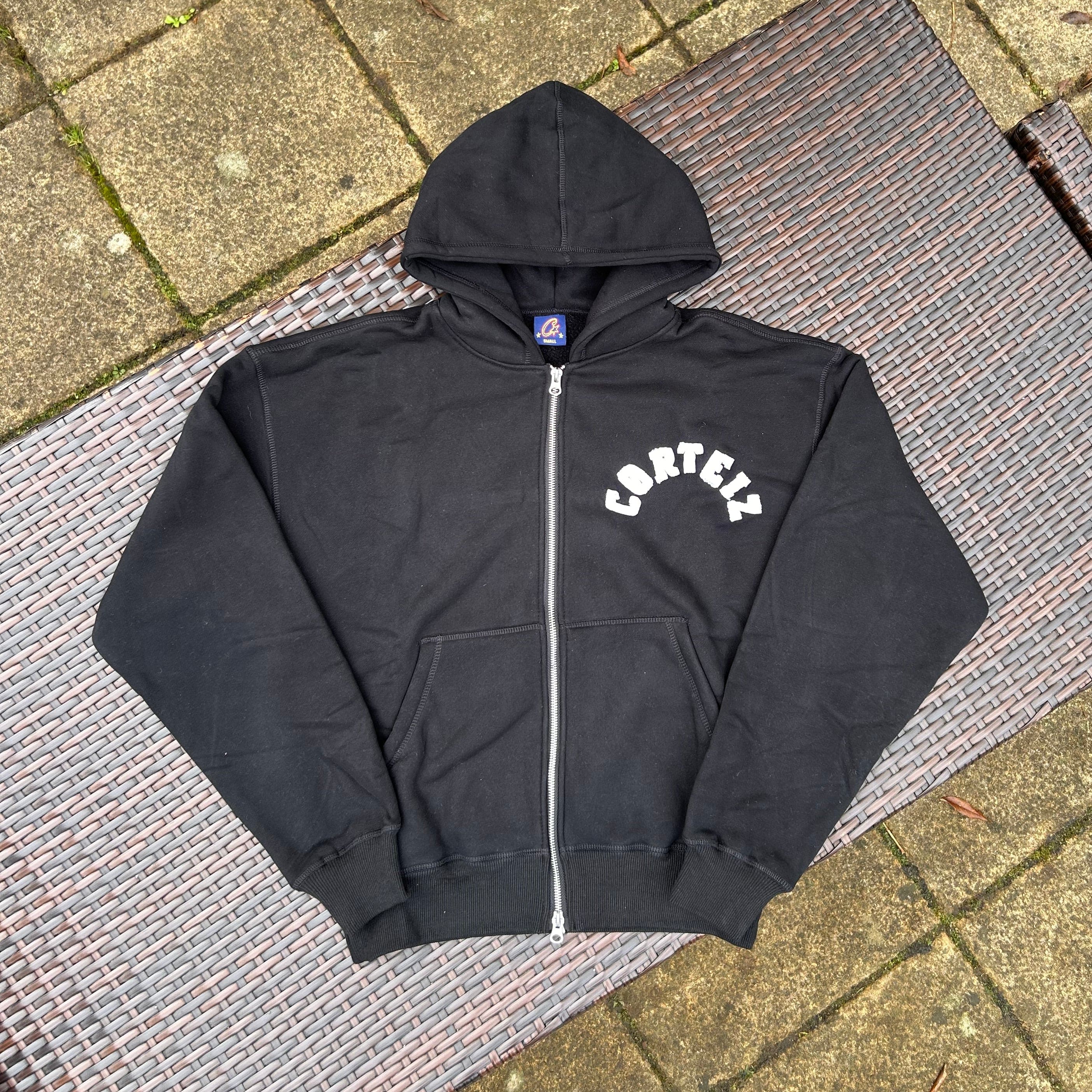 Corteiz Black/White "Colly Arch" Tracksuit