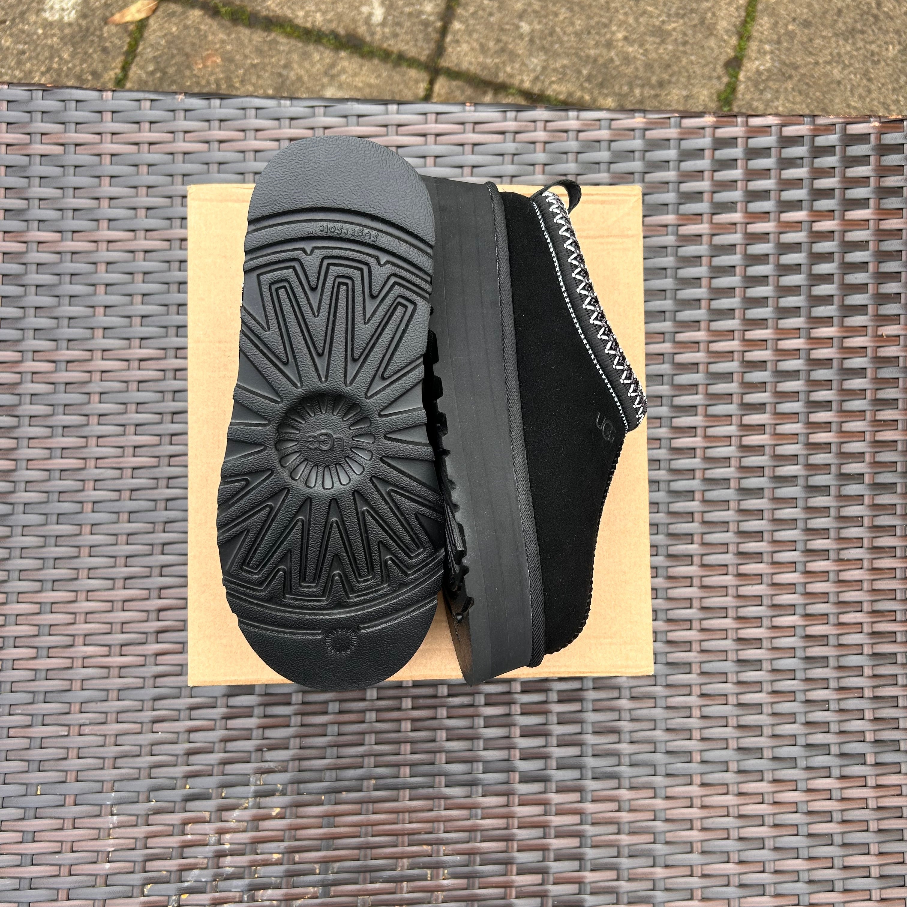 Ugg Women's 'Black' High Platform Slippers