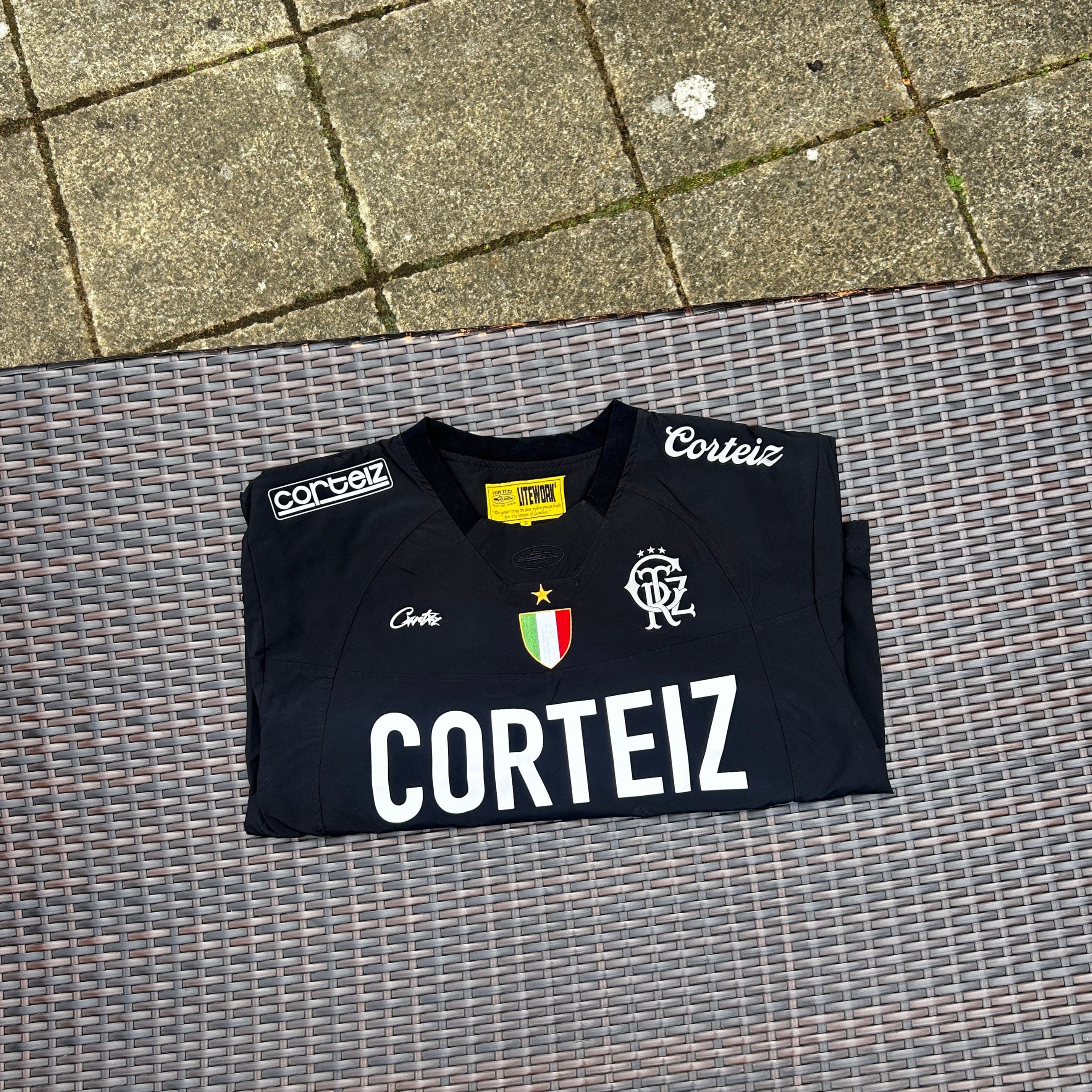Corteiz Black "Sponsors" Training Pullover