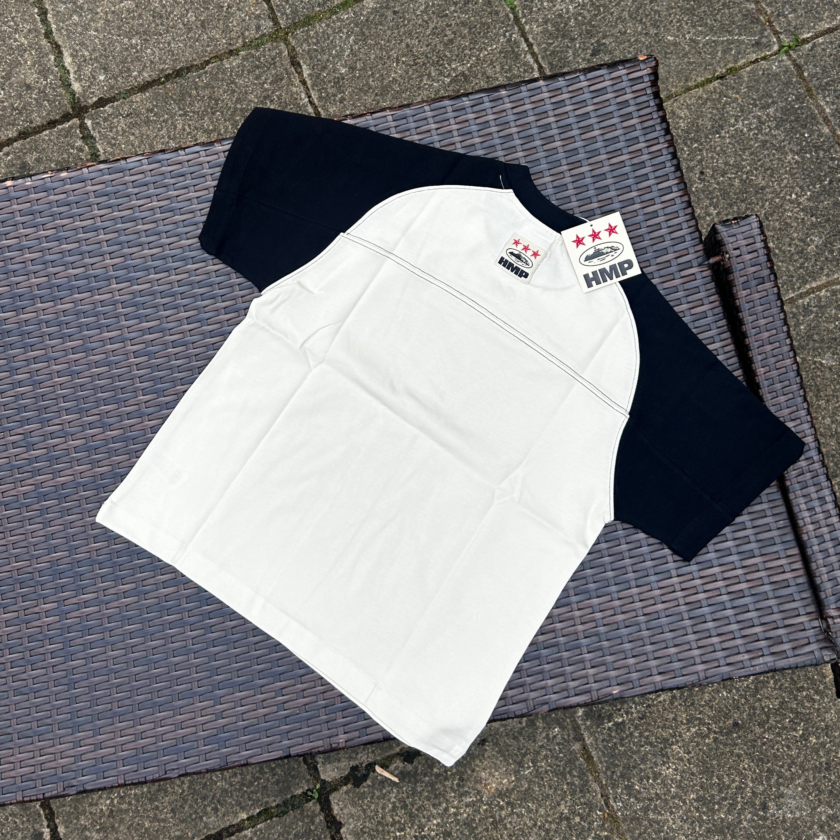 Corteiz Cream/Black HMP Vintage Jersey