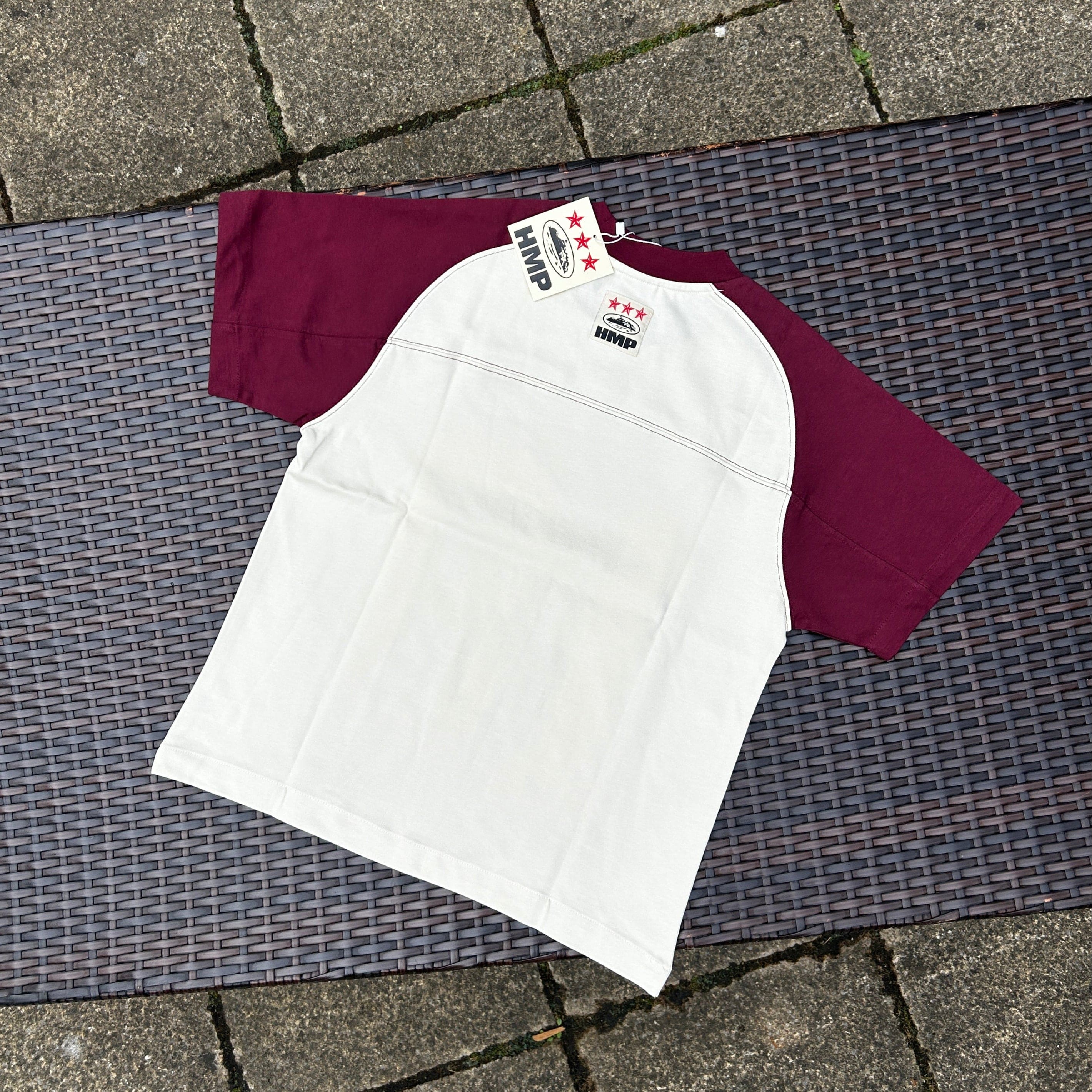 Corteiz Cream/Burgundy HMP Vintage Jersey