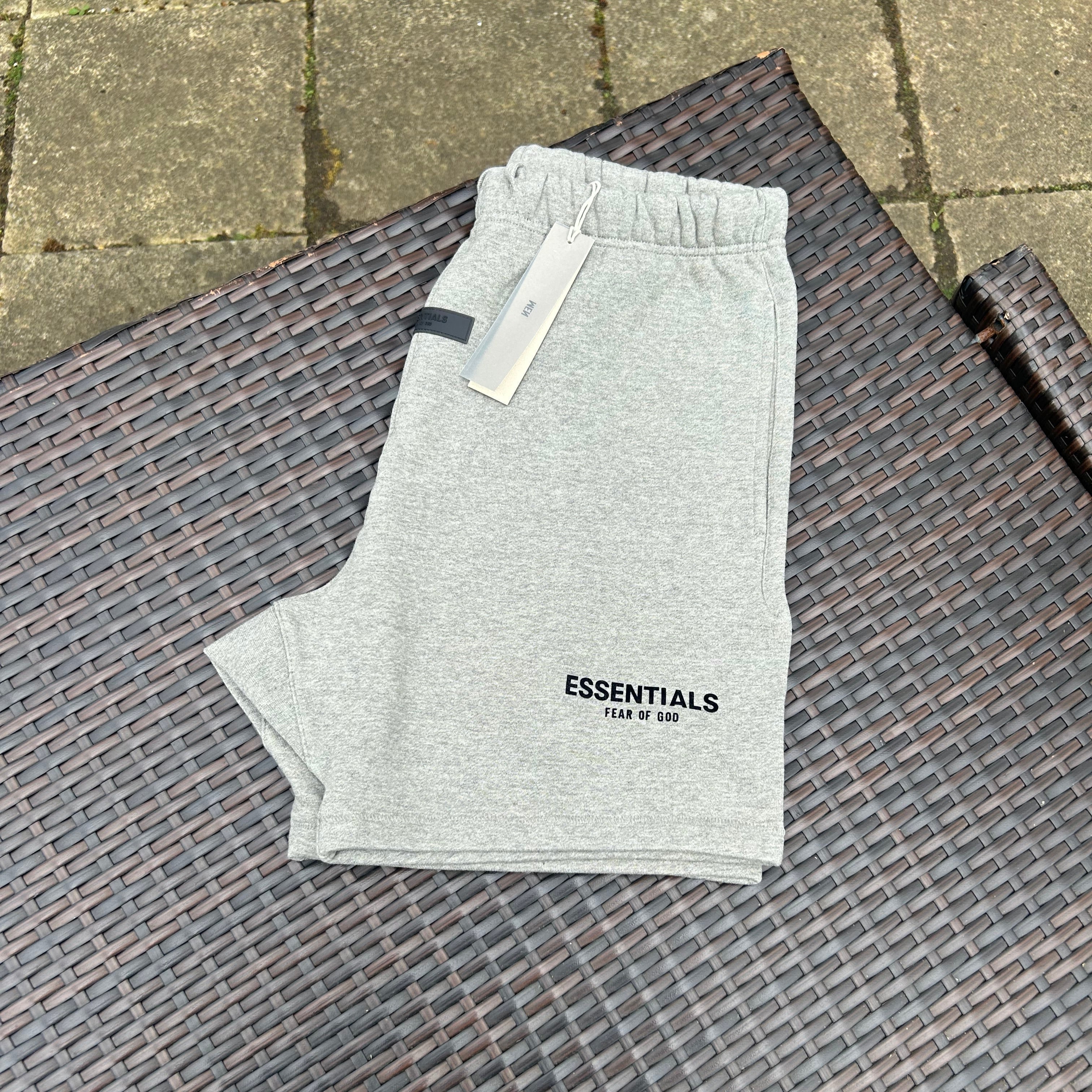 Fear Of God Essentials Dark Oatmeal Grey "SS22" Shorts Set