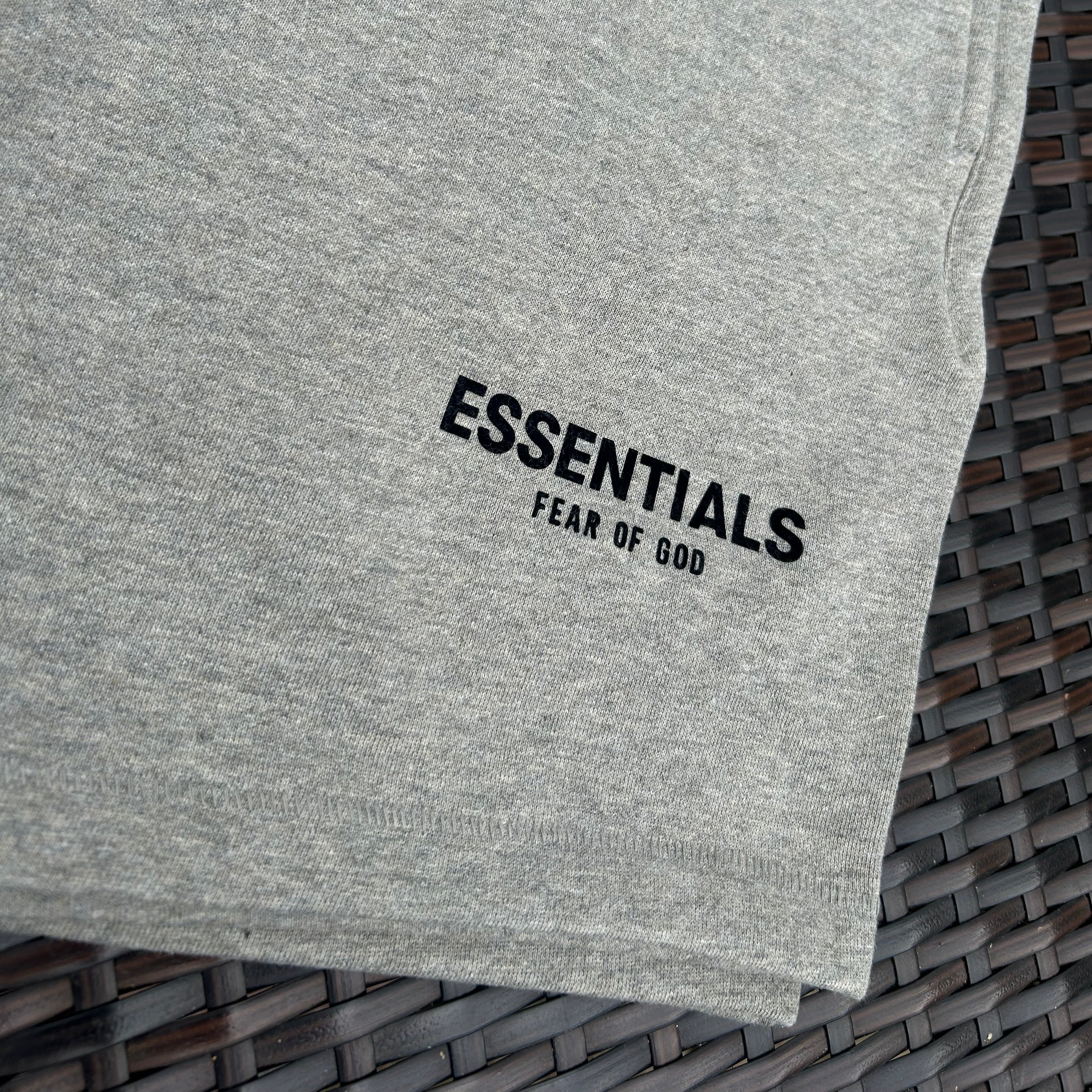 Fear Of God Essentials Dark Oatmeal Grey "SS22" Shorts Set