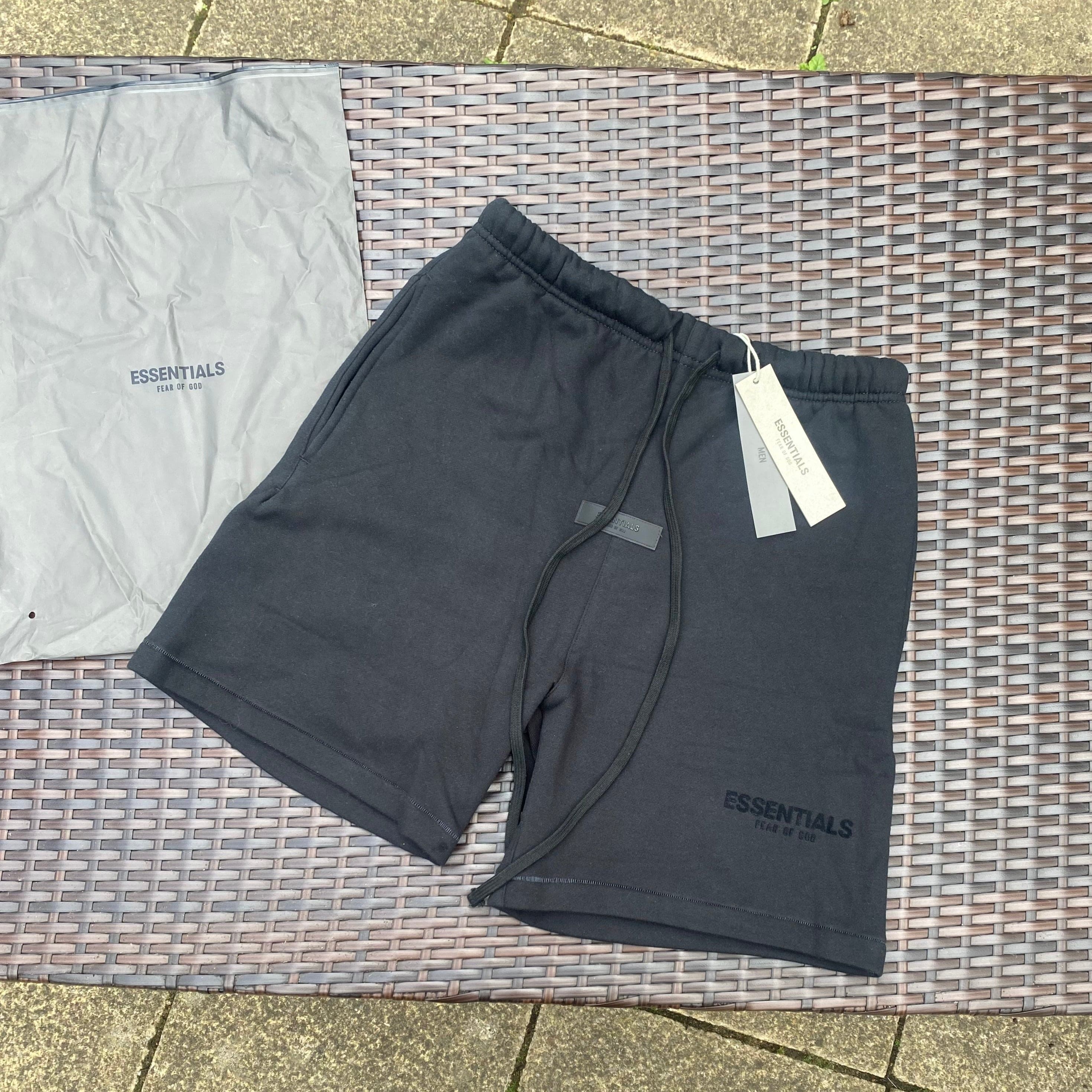 Fear Of God Essentials Black Shorts