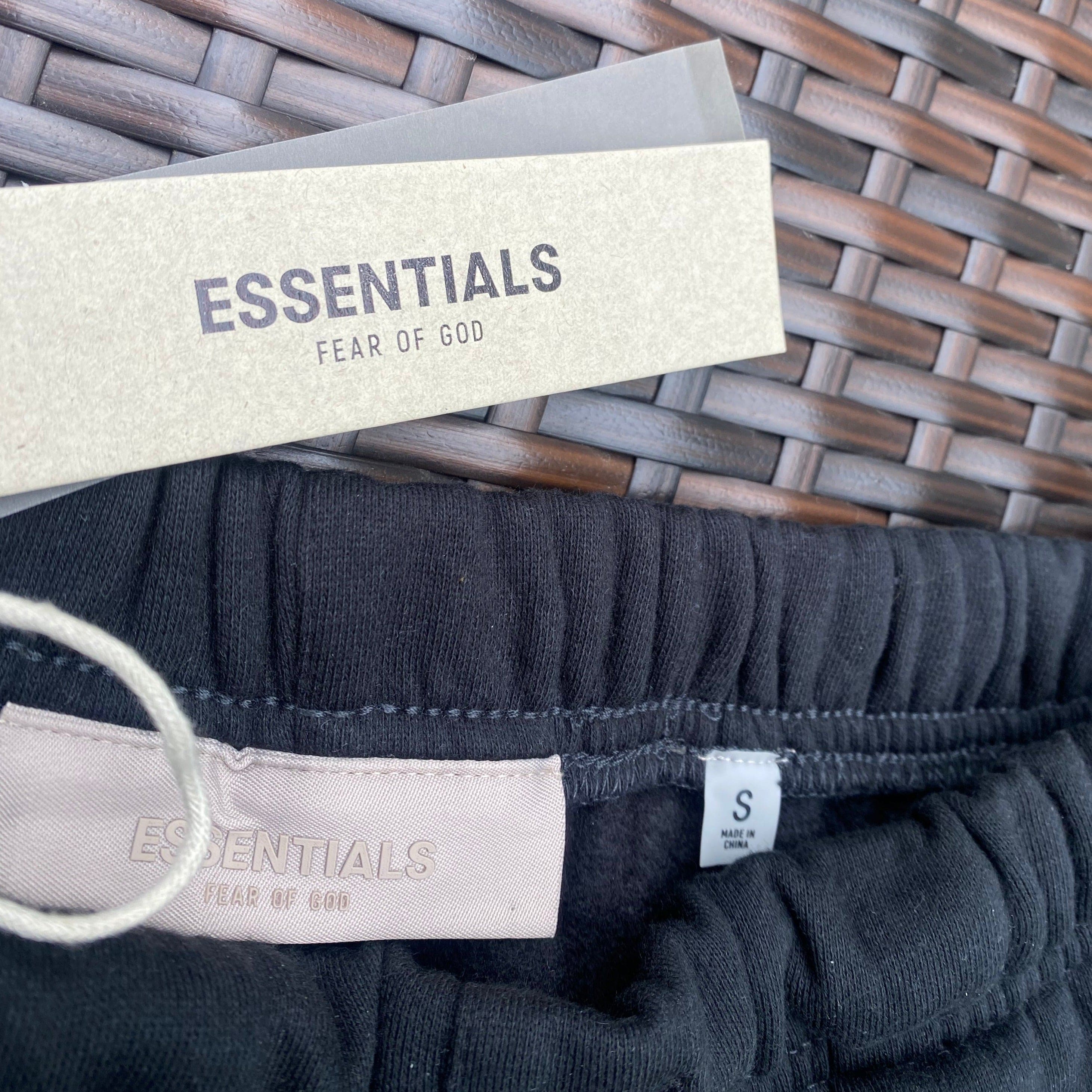 Fear Of God Essentials Black Shorts