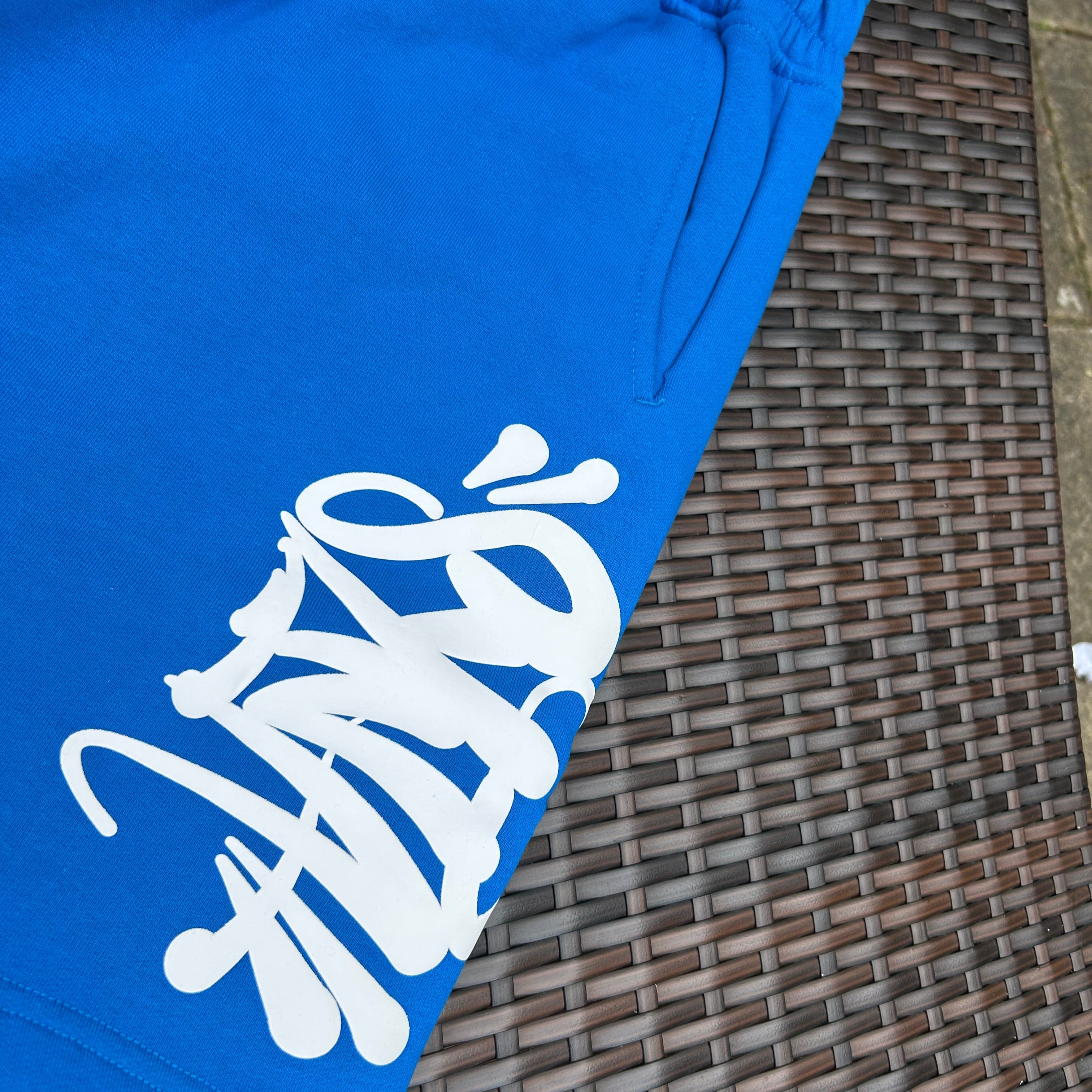 Syna World Blue/White Team Hoodie Short Set