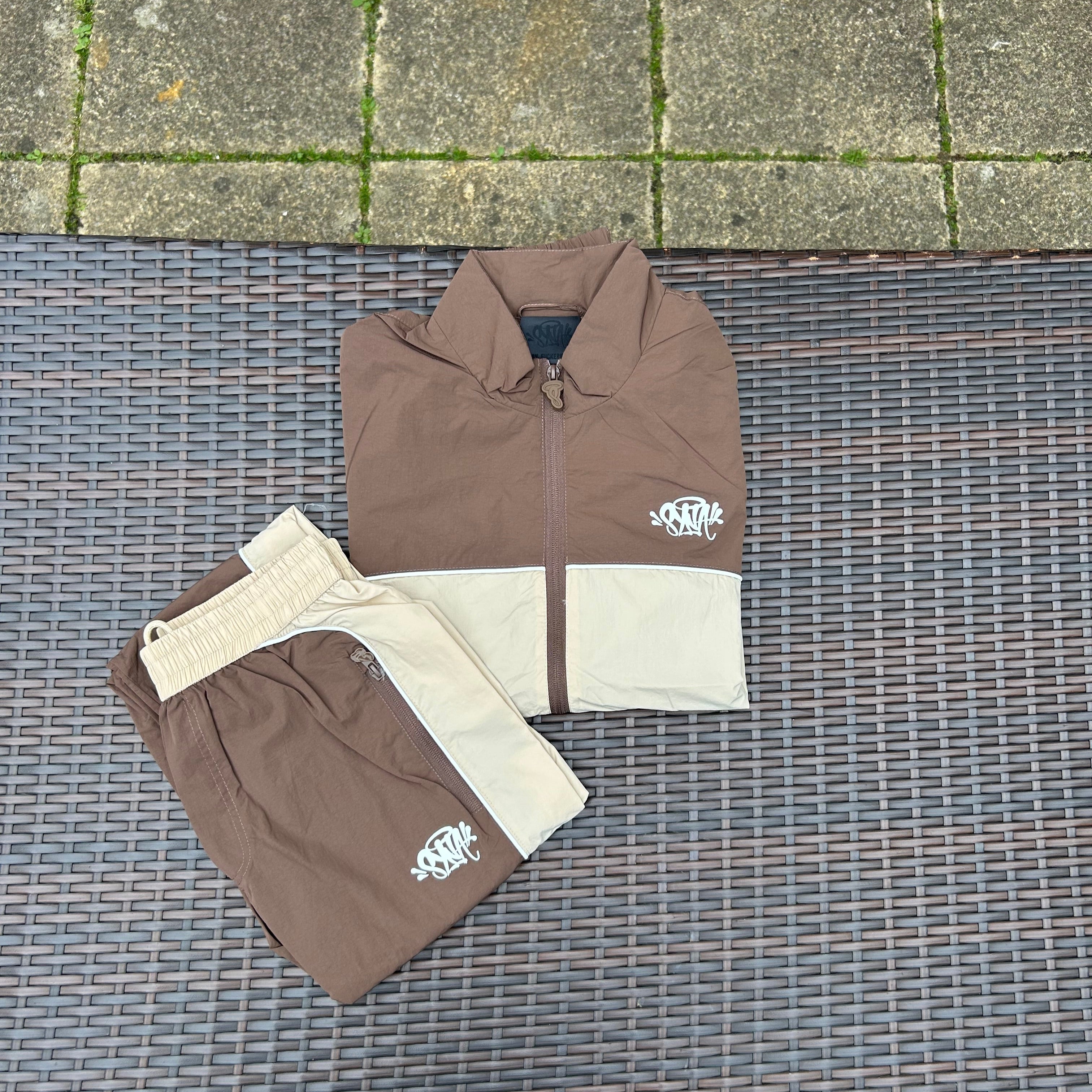Syna World Beige/Brown "Logo Shell" Tracksuit