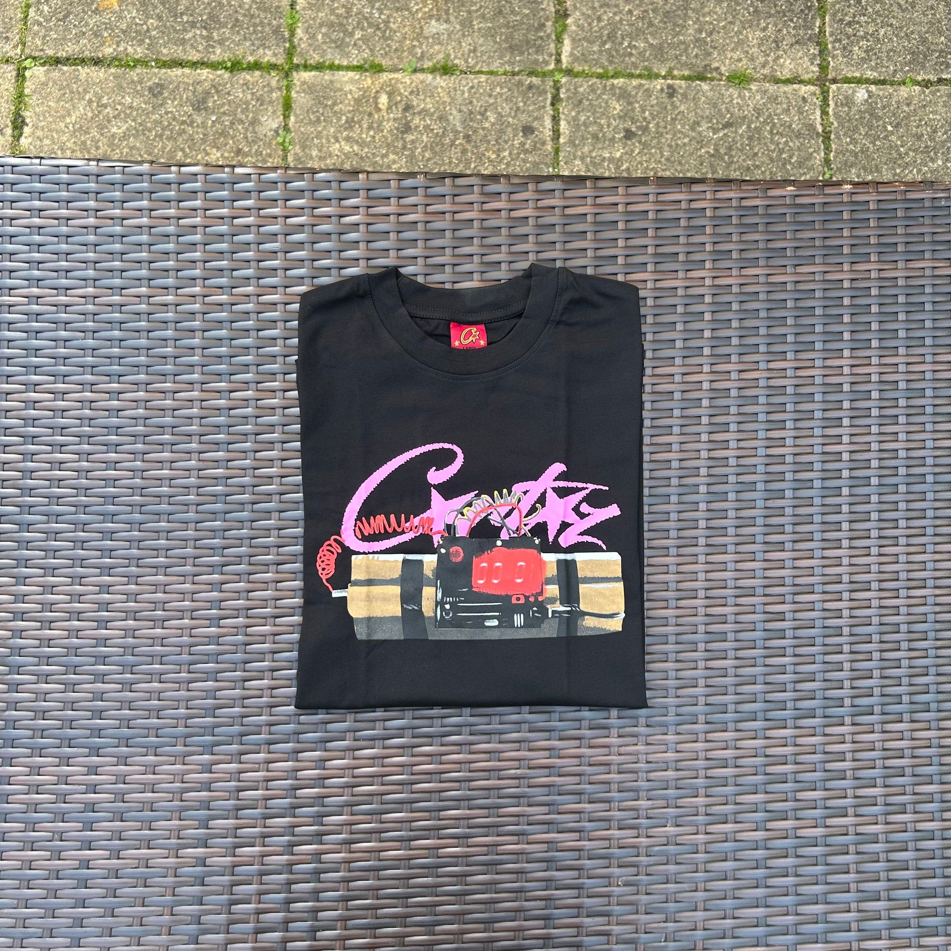 Corteiz Black "No time 4 luv" T Shirt