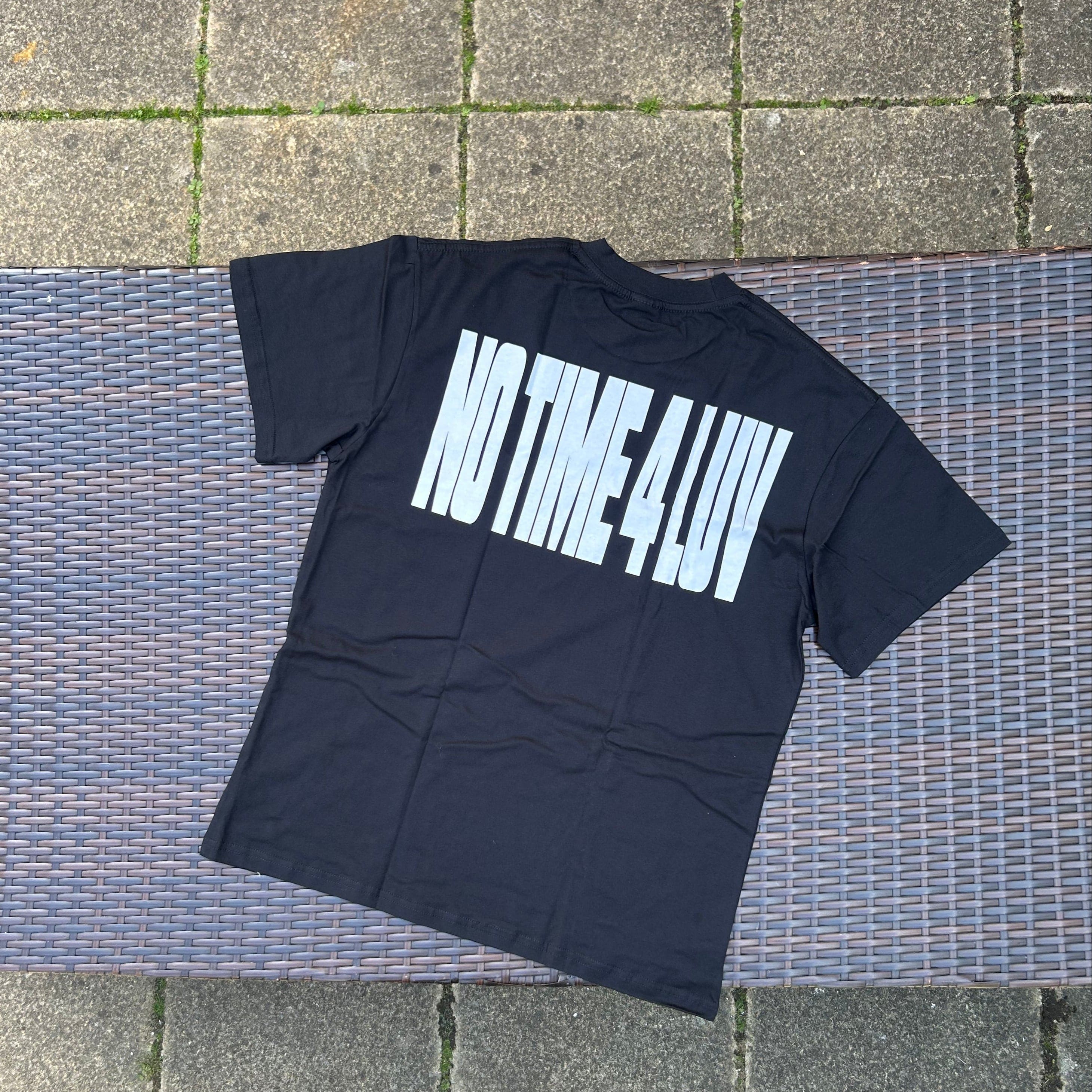 Corteiz Black "No time 4 luv" T Shirt