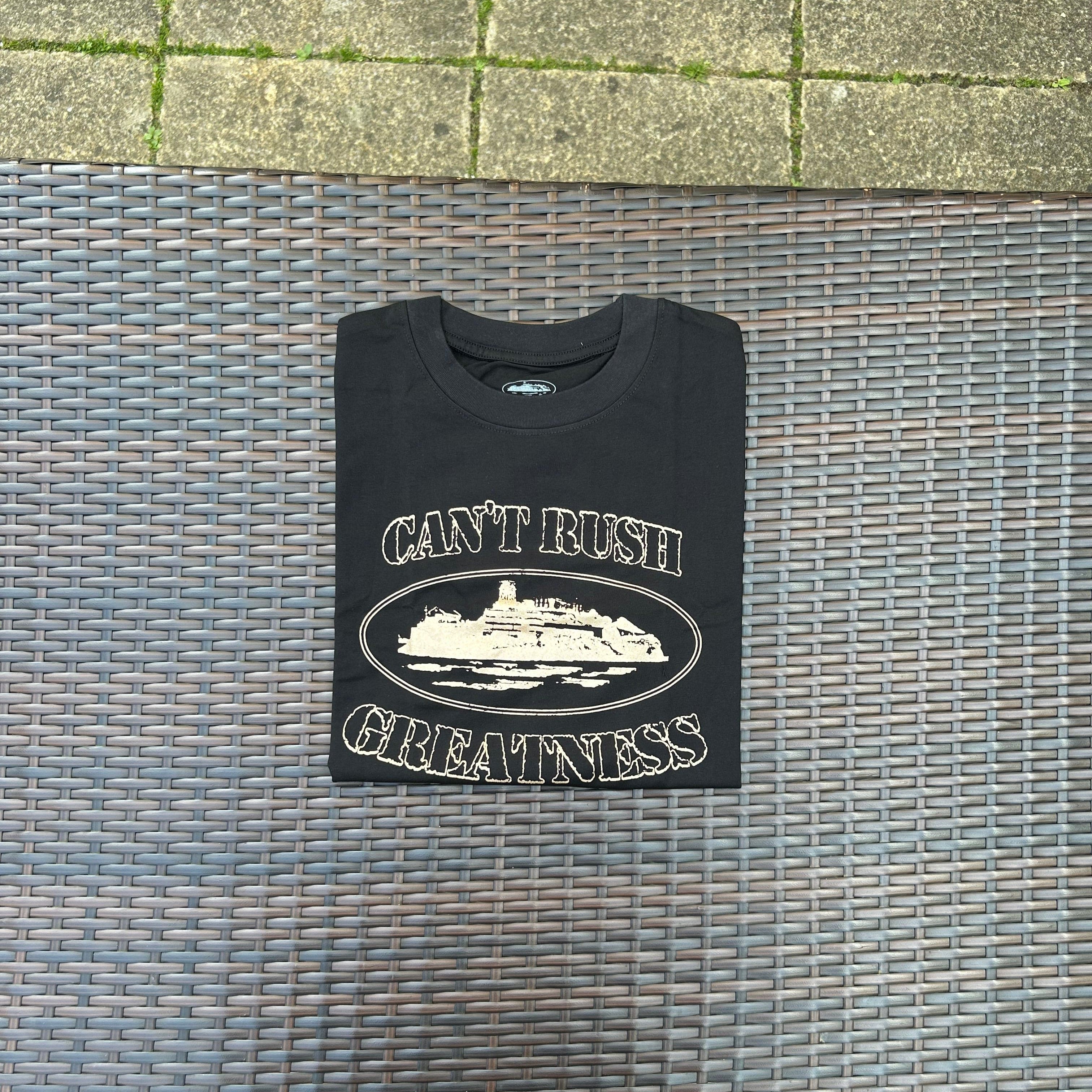 Corteiz Black/Rose Gold "CRG" T Shirt