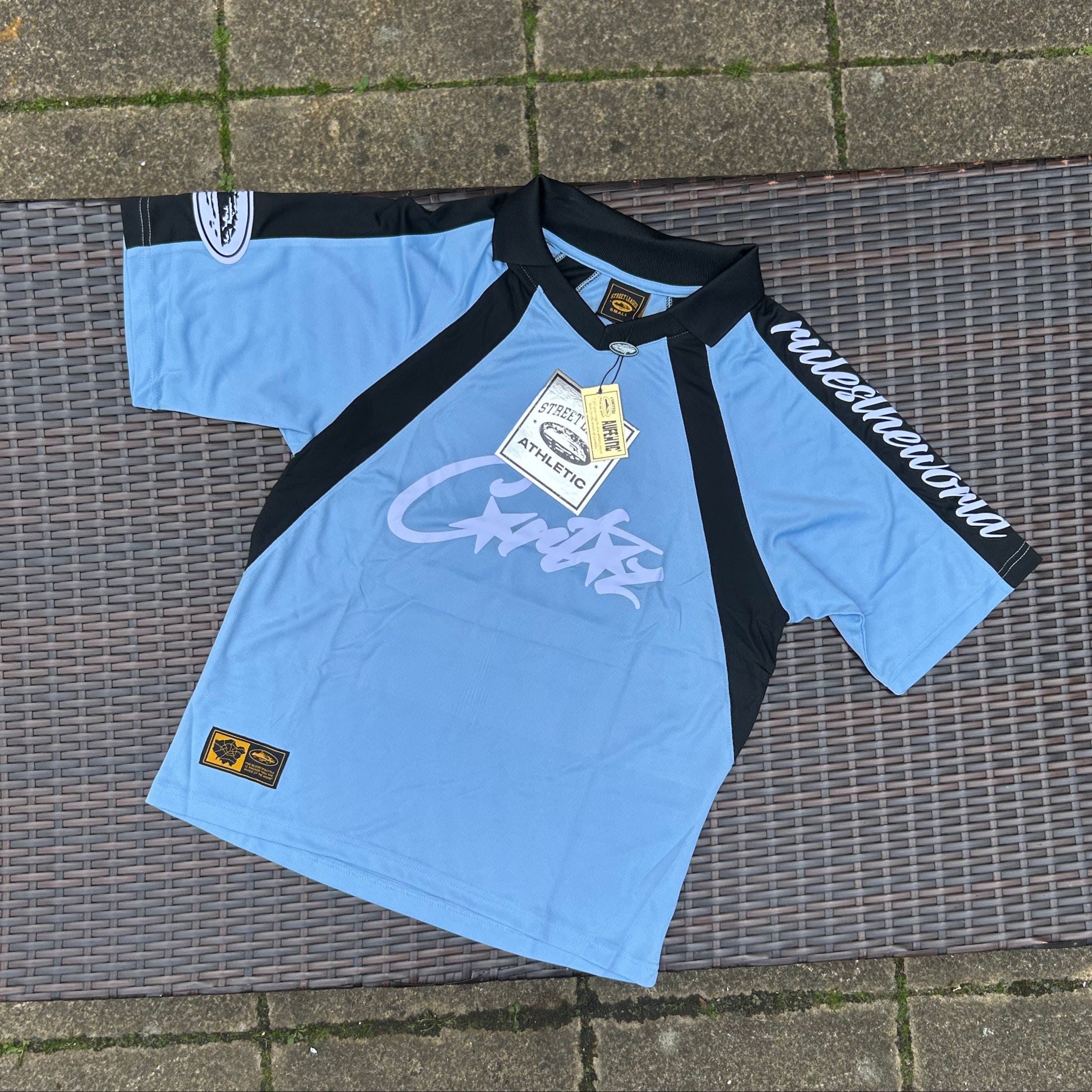Corteiz Baby Blue RTW Allstarz Football Jersey