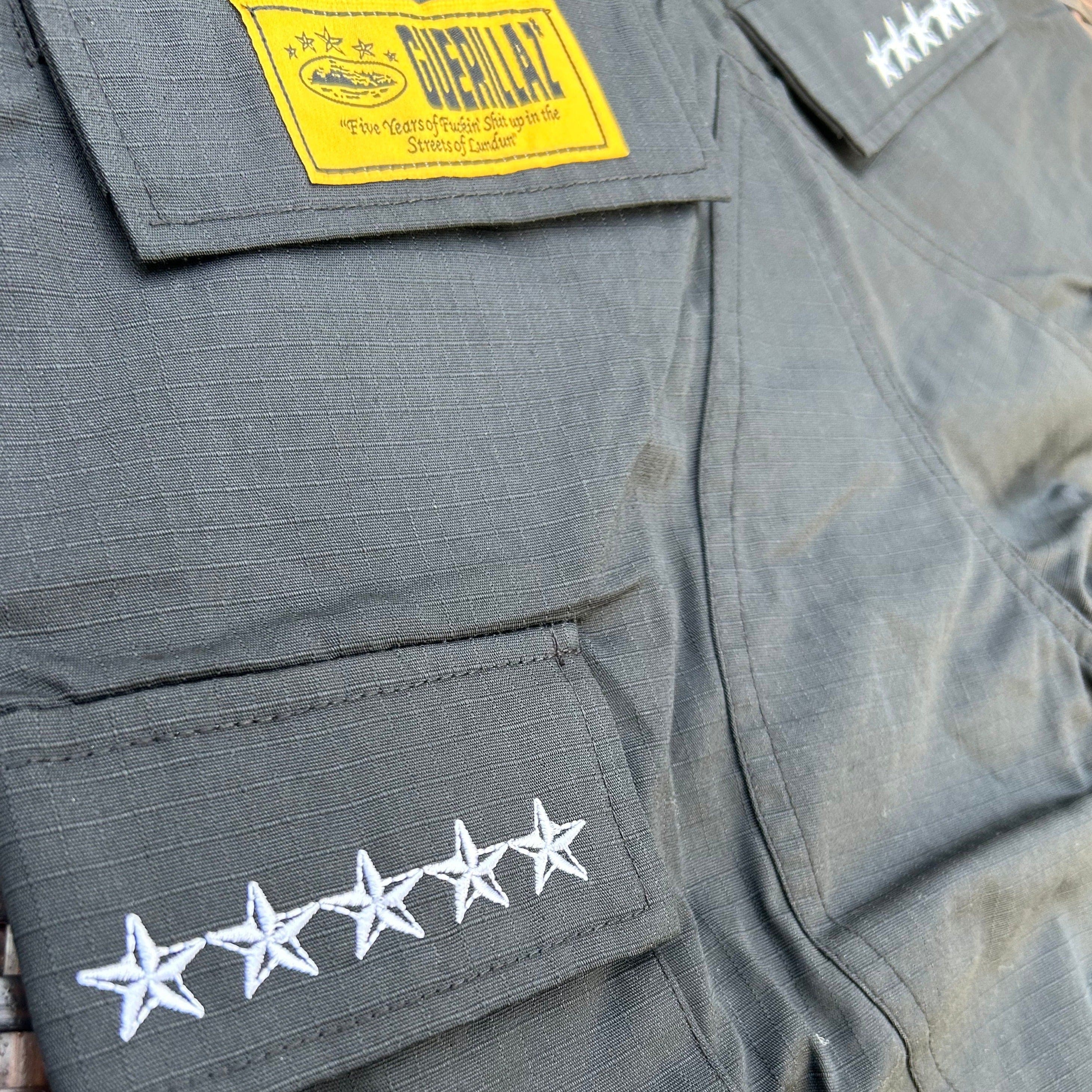 Corteiz Black/White Guerilla Cargos