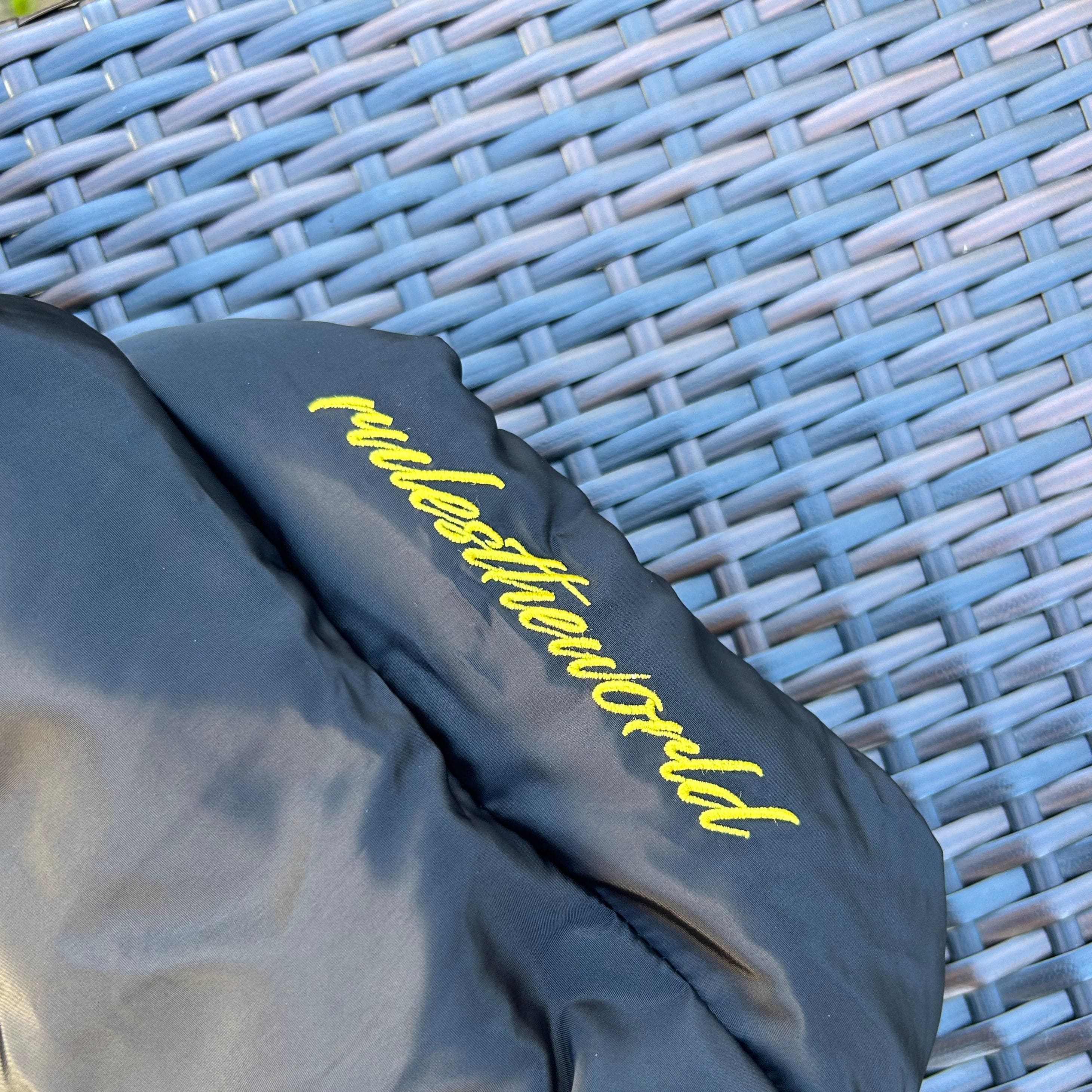 Corteiz Black/Yellow "Bolo" Puffer Jacket