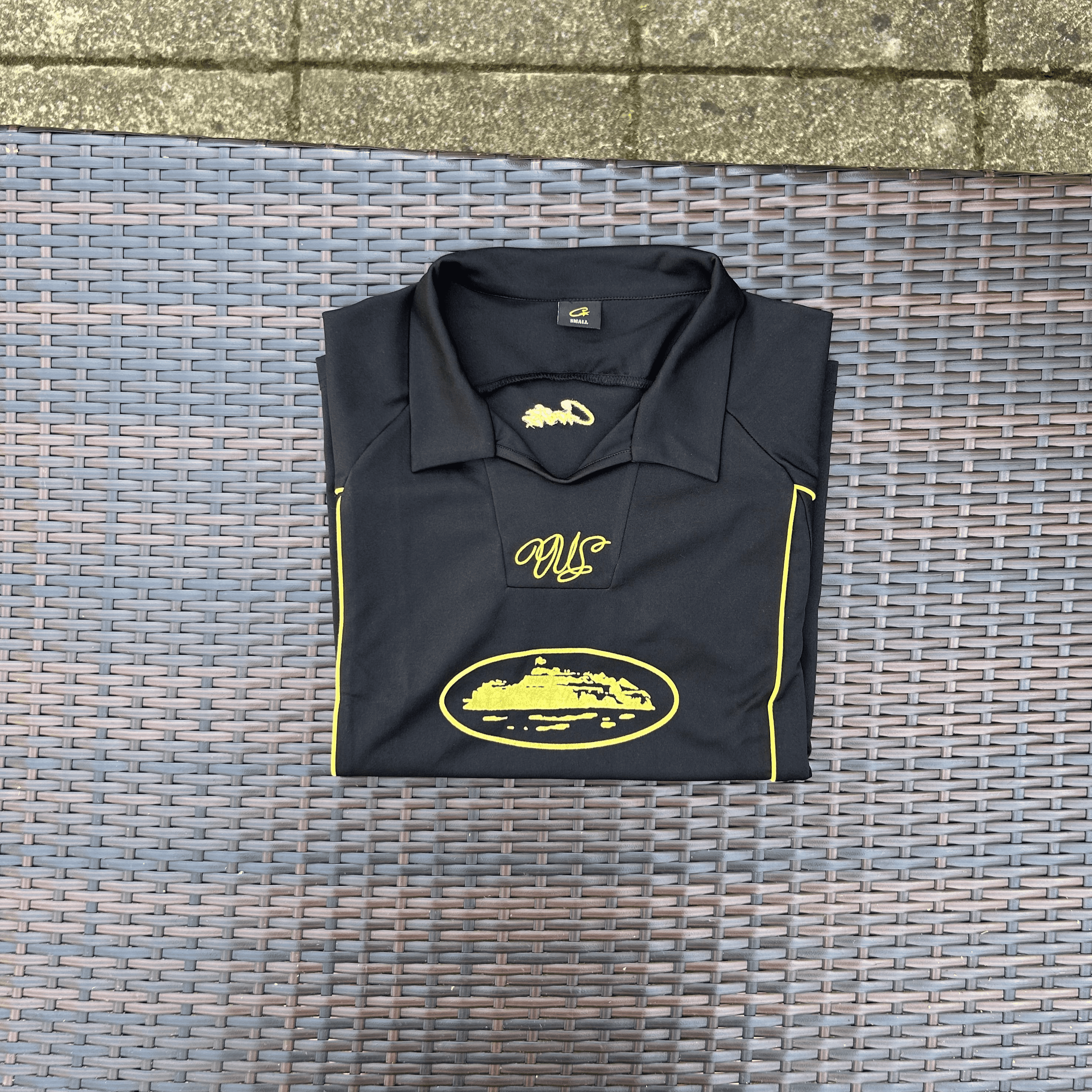 Corteiz Black/Yellow Tallisimo Football Jersey