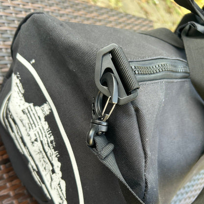 Corteiz Black Alcatraz Grindwear Duffle Bag