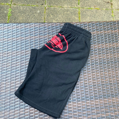 Corteiz Black/Red "Alcatraz" Shorts