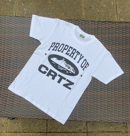 Corteiz White/Black "Property Of crtz" T Shirt