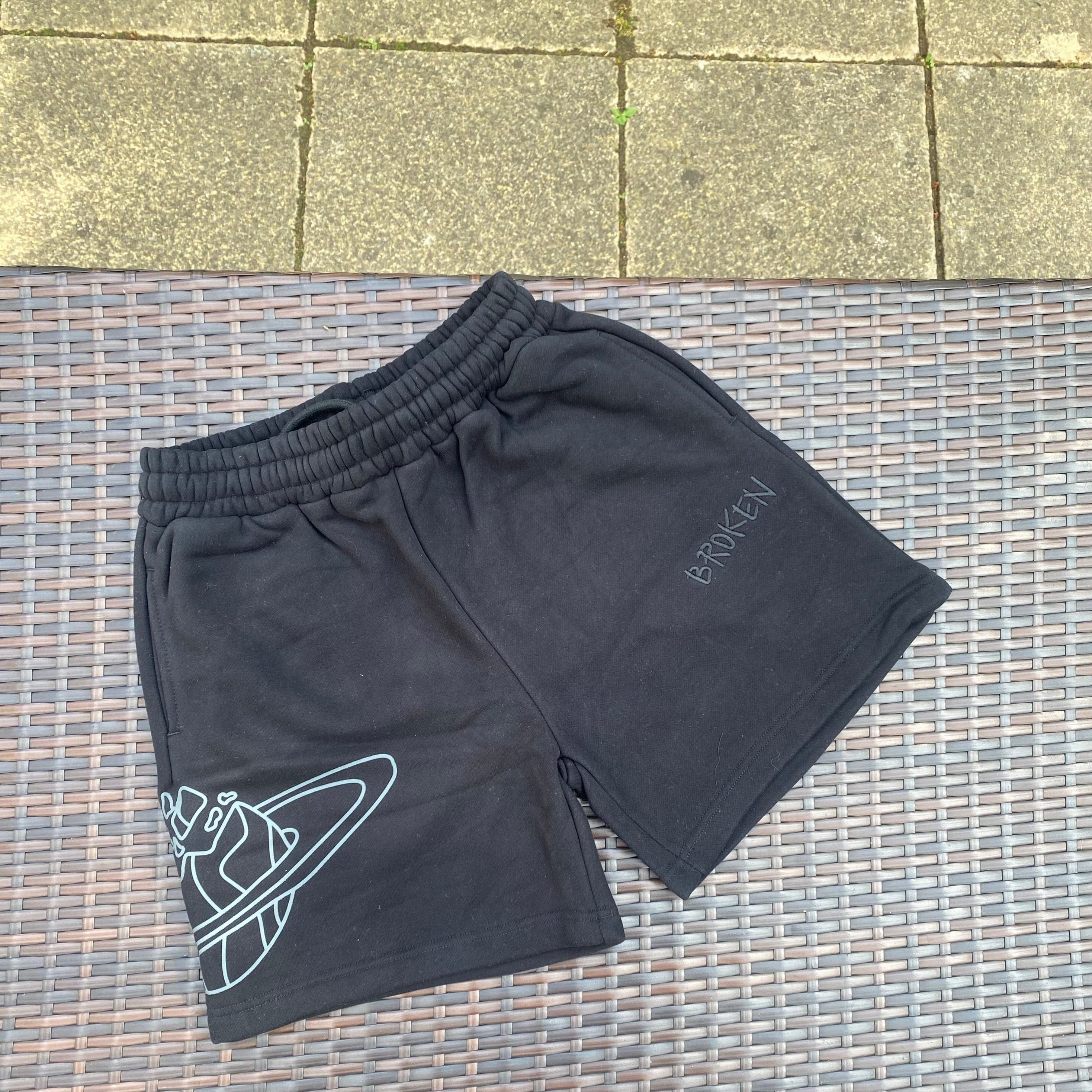 Broken Planet Black Shorts