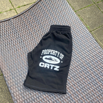 Corteiz Black "Property Of Crtz" Shorts Set