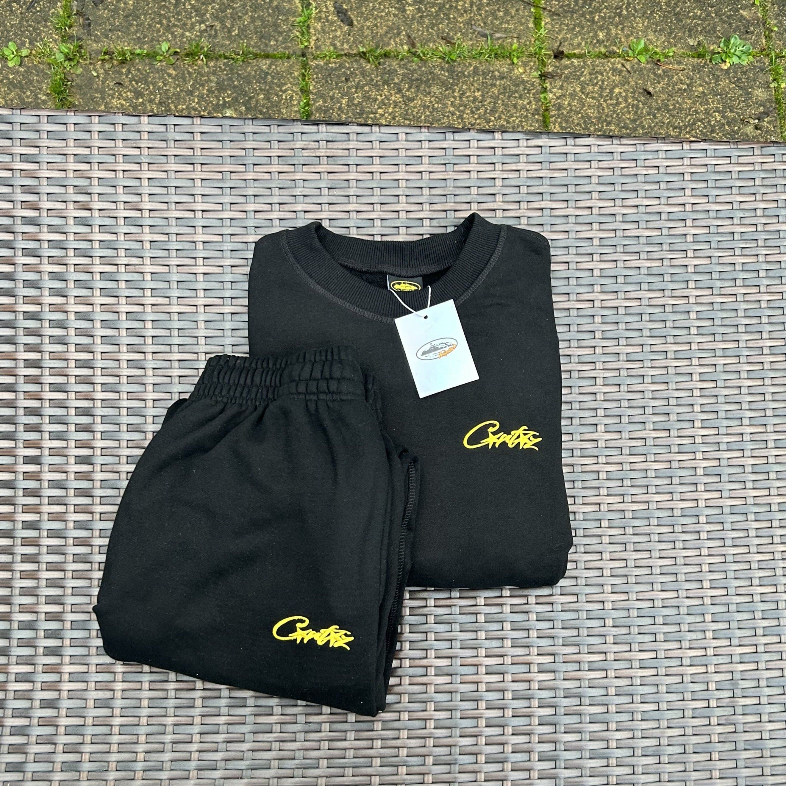 Corteiz Black/Yellow HMP Tracksuit