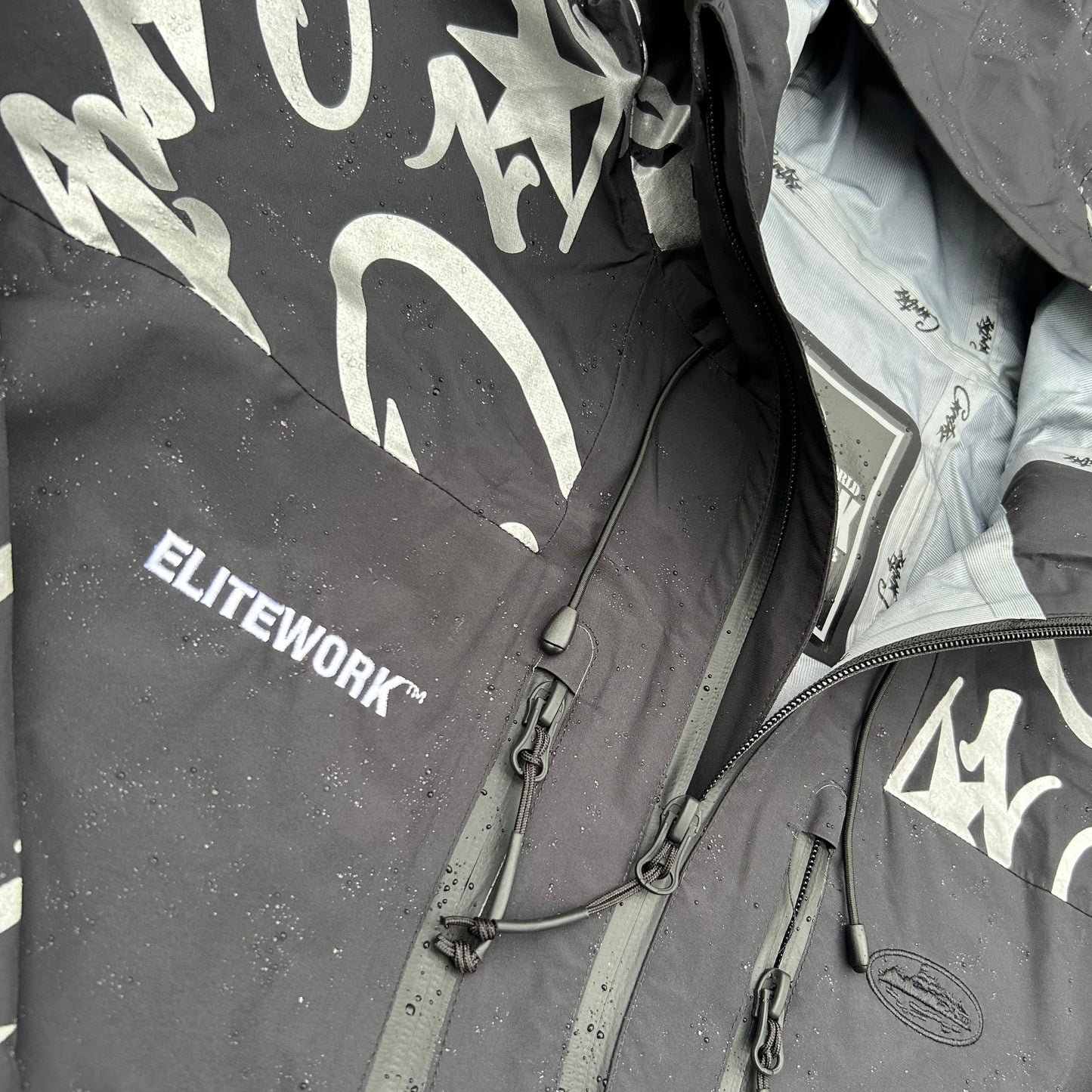 Corteiz Black Elitework Shell Jacket