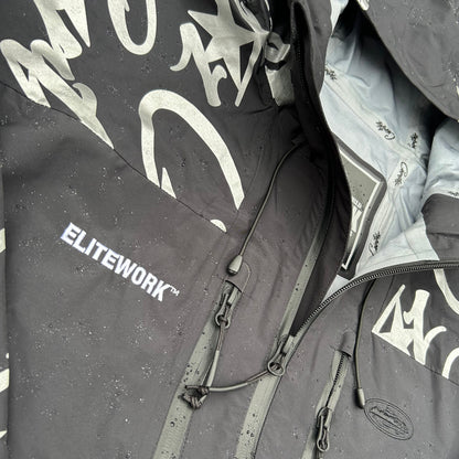 Corteiz Black Elitework Shell Jacket
