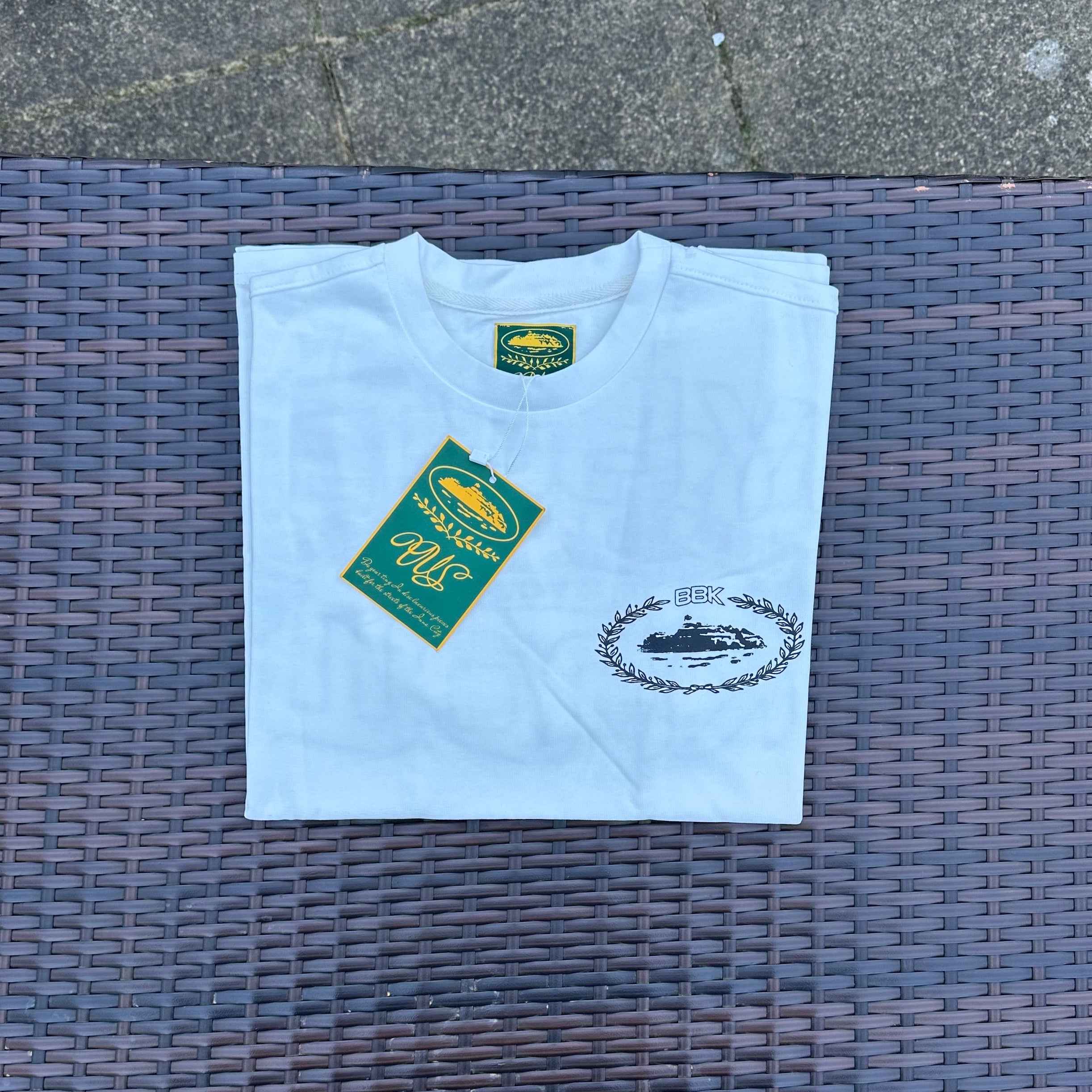 Corteiz RTW x BBK Royale Heavyweight White T-Shirt