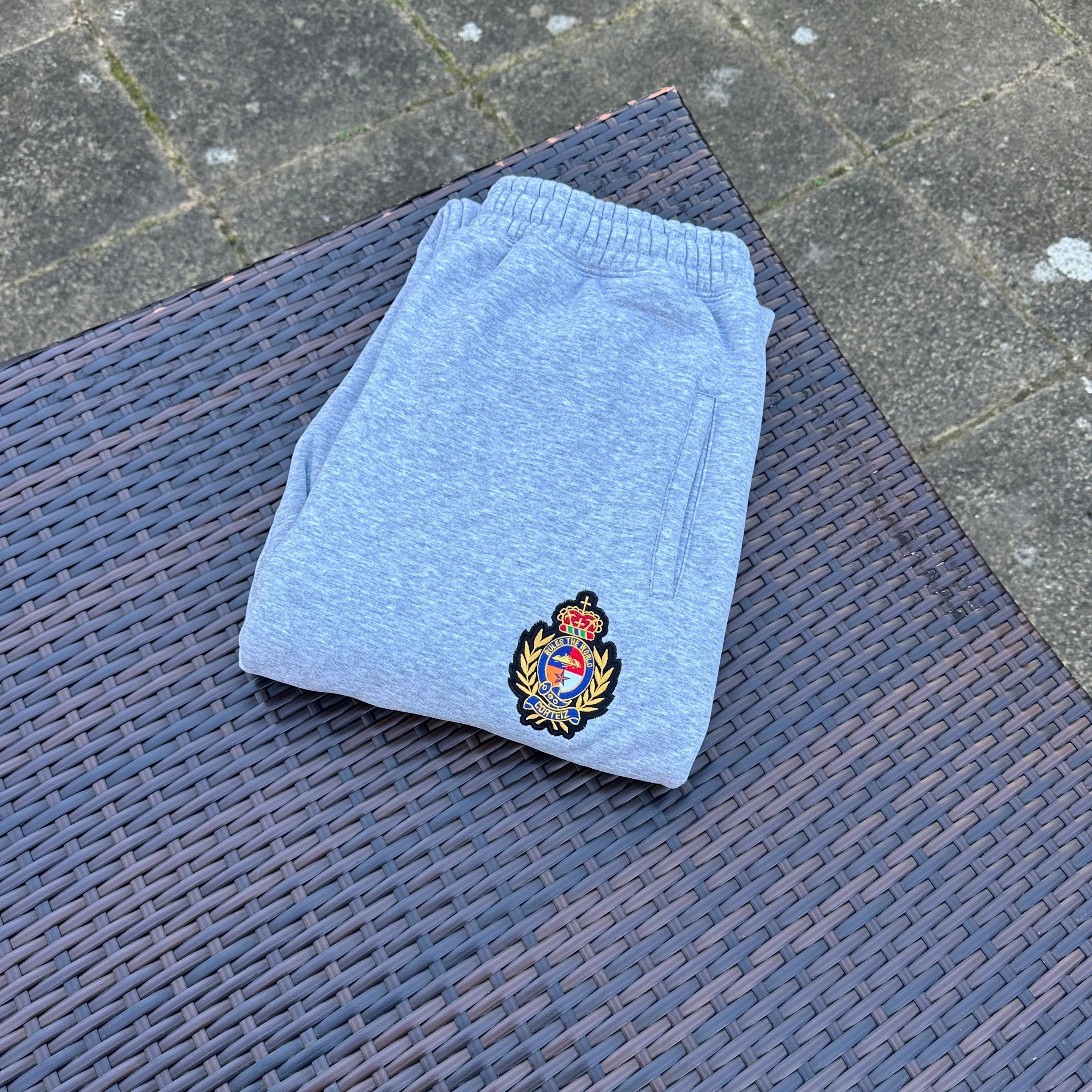 Corteiz 'Heather Grey' Royale Crest Tracksuit