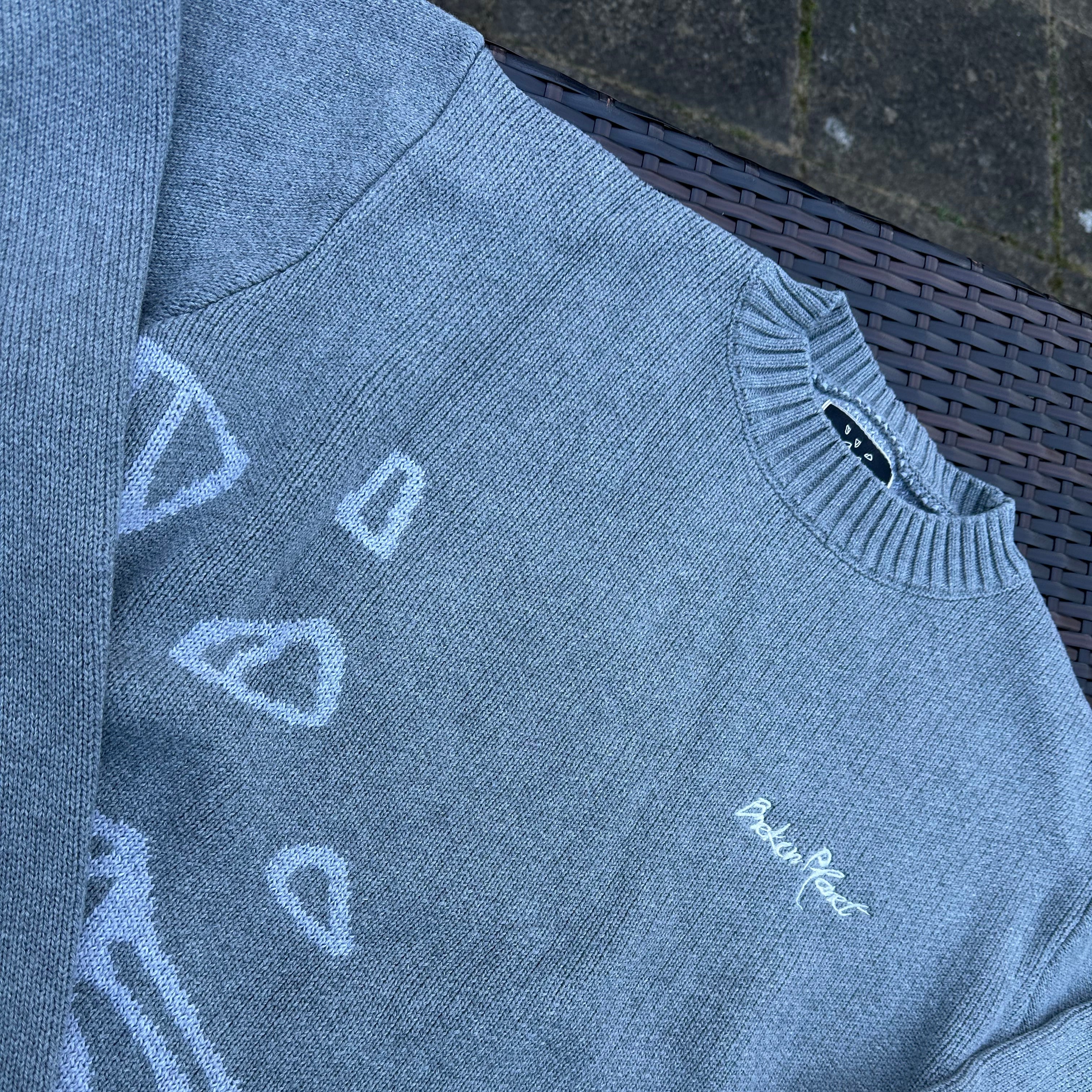 Broken Planet Grey Knit Sweatshirt