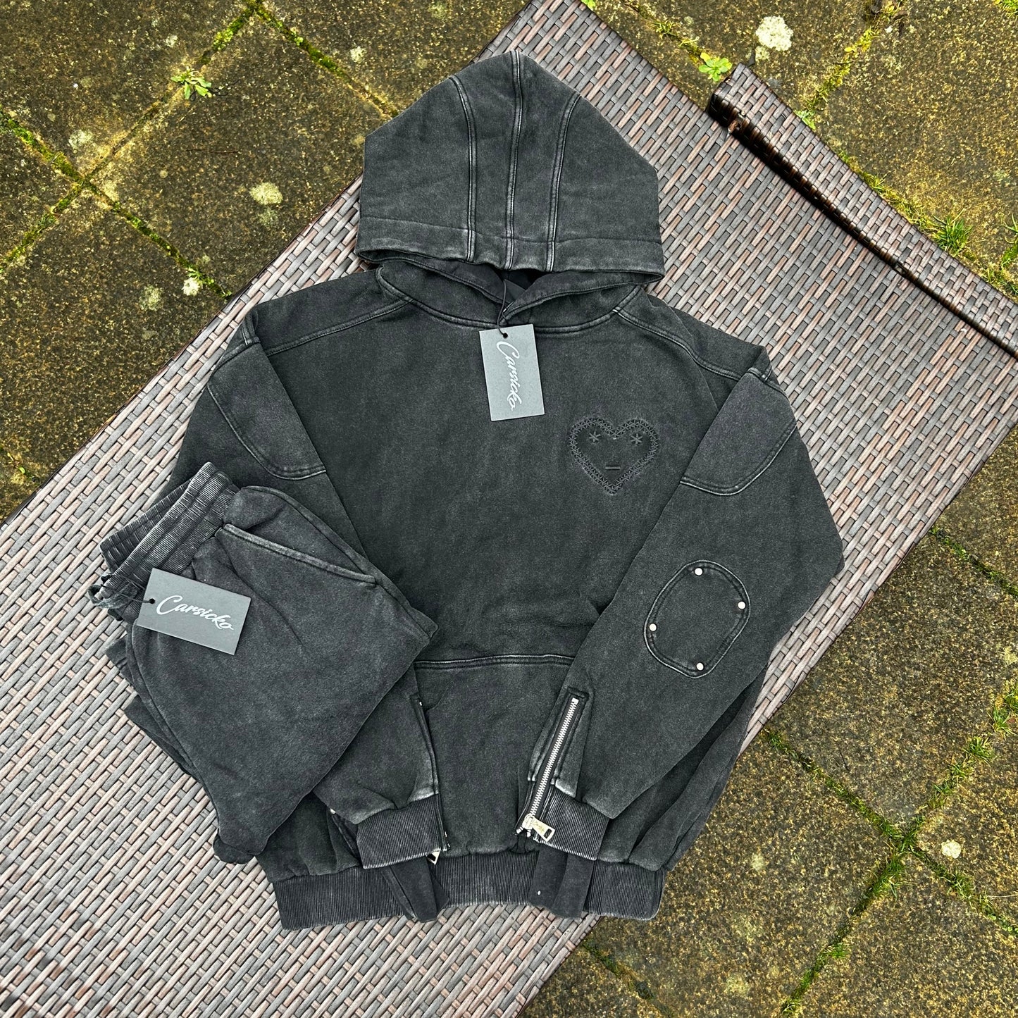 Carsicko Washed Grey "War" Tracksuit