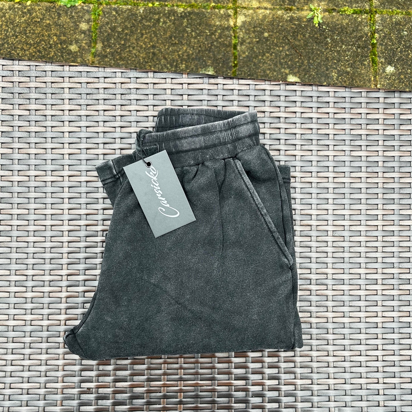 Carsicko Washed Grey "War" Joggers