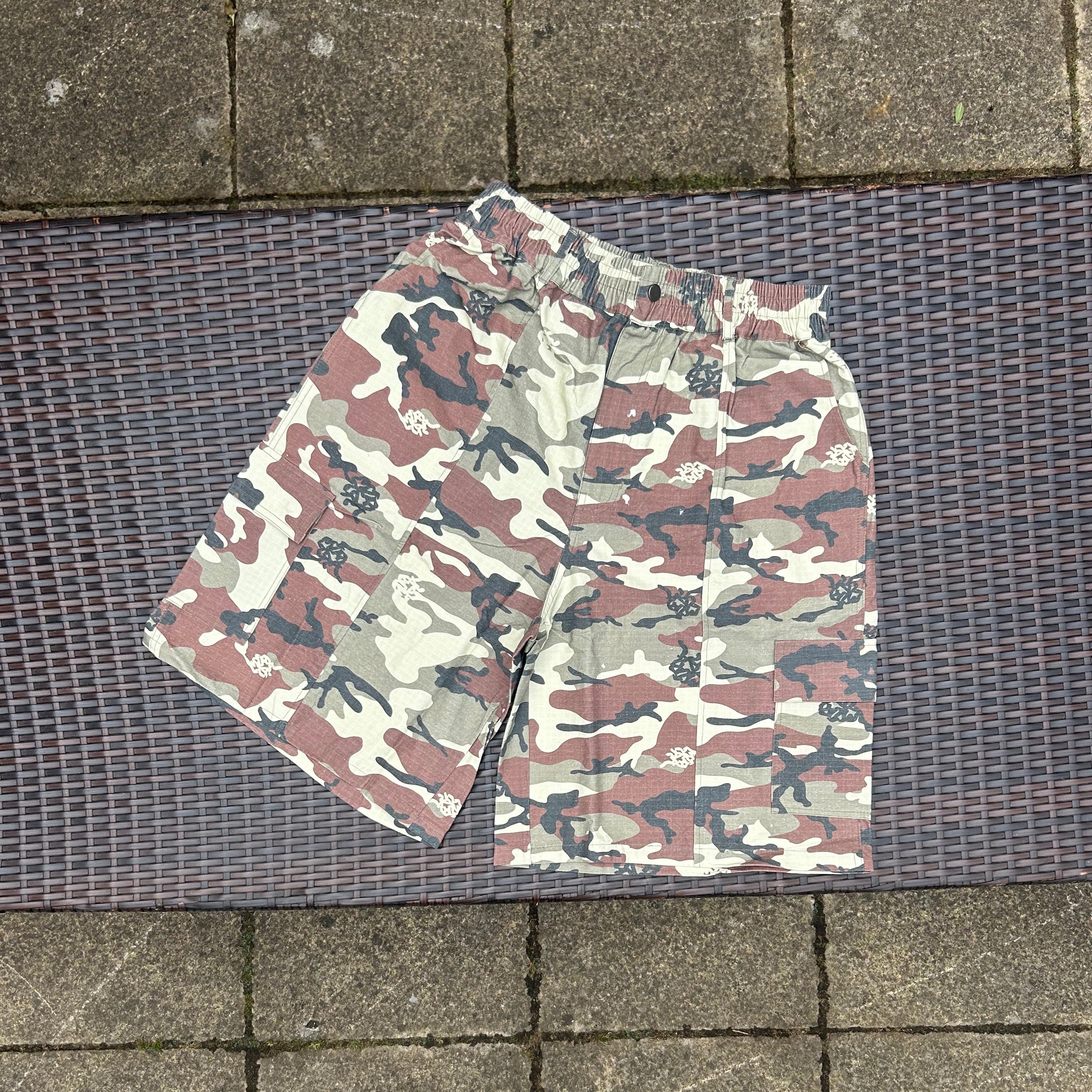 Mertra Camo Ripstop Cargo Shorts
