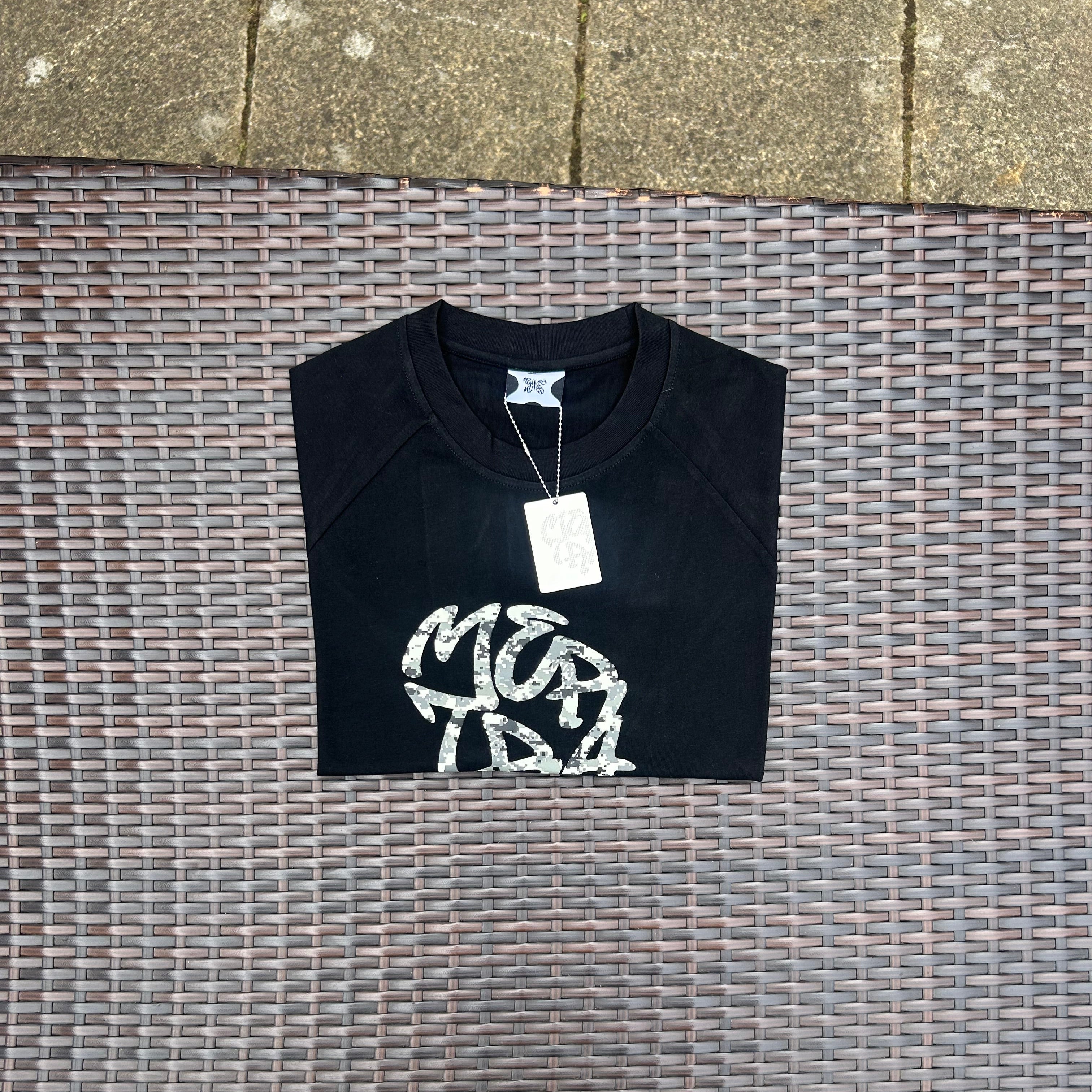 Mertra Black/Camo Glitch T Shirt