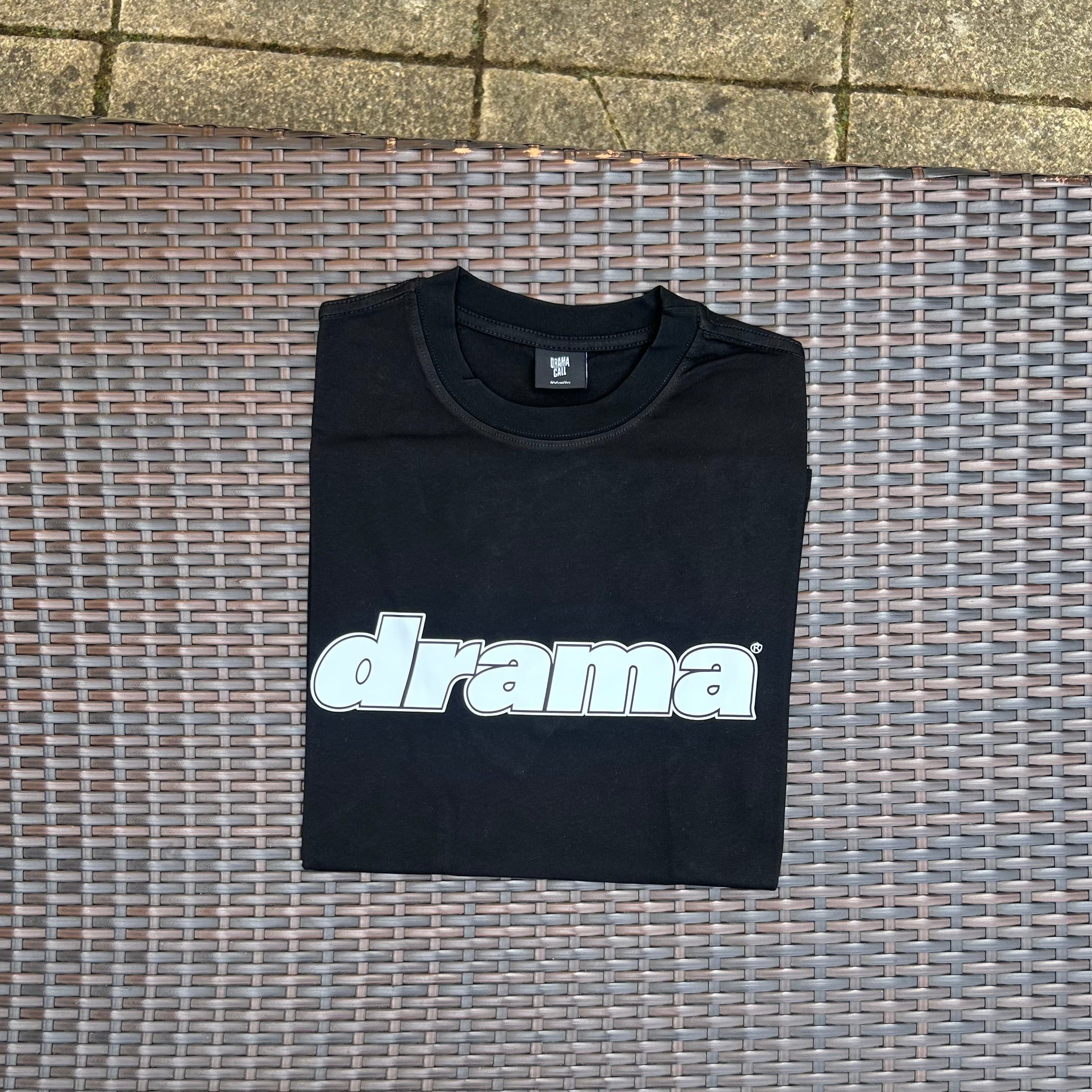 Drama Call Black/White Foam Logo T Shirt