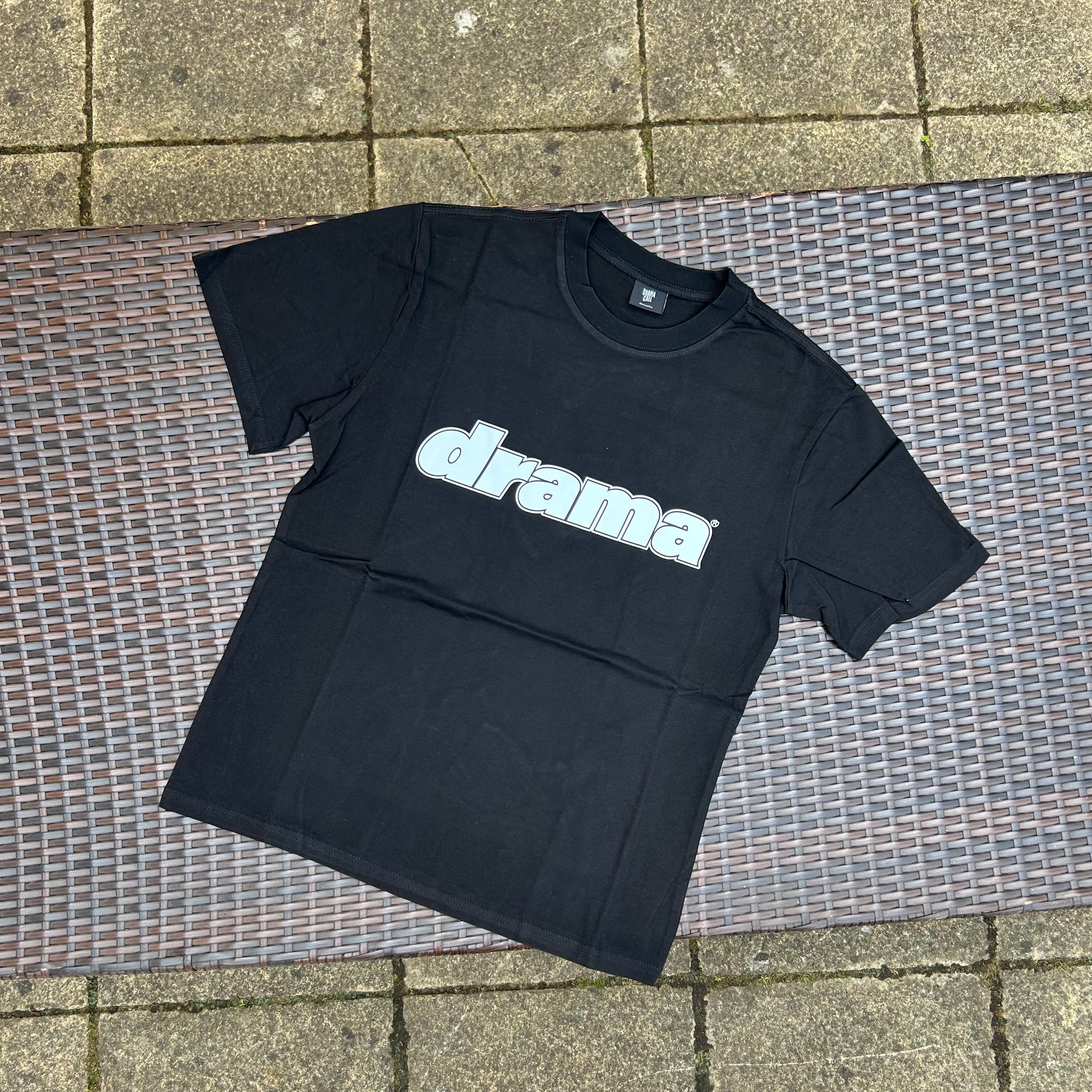 Drama Call Black/White Foam Logo T Shirt