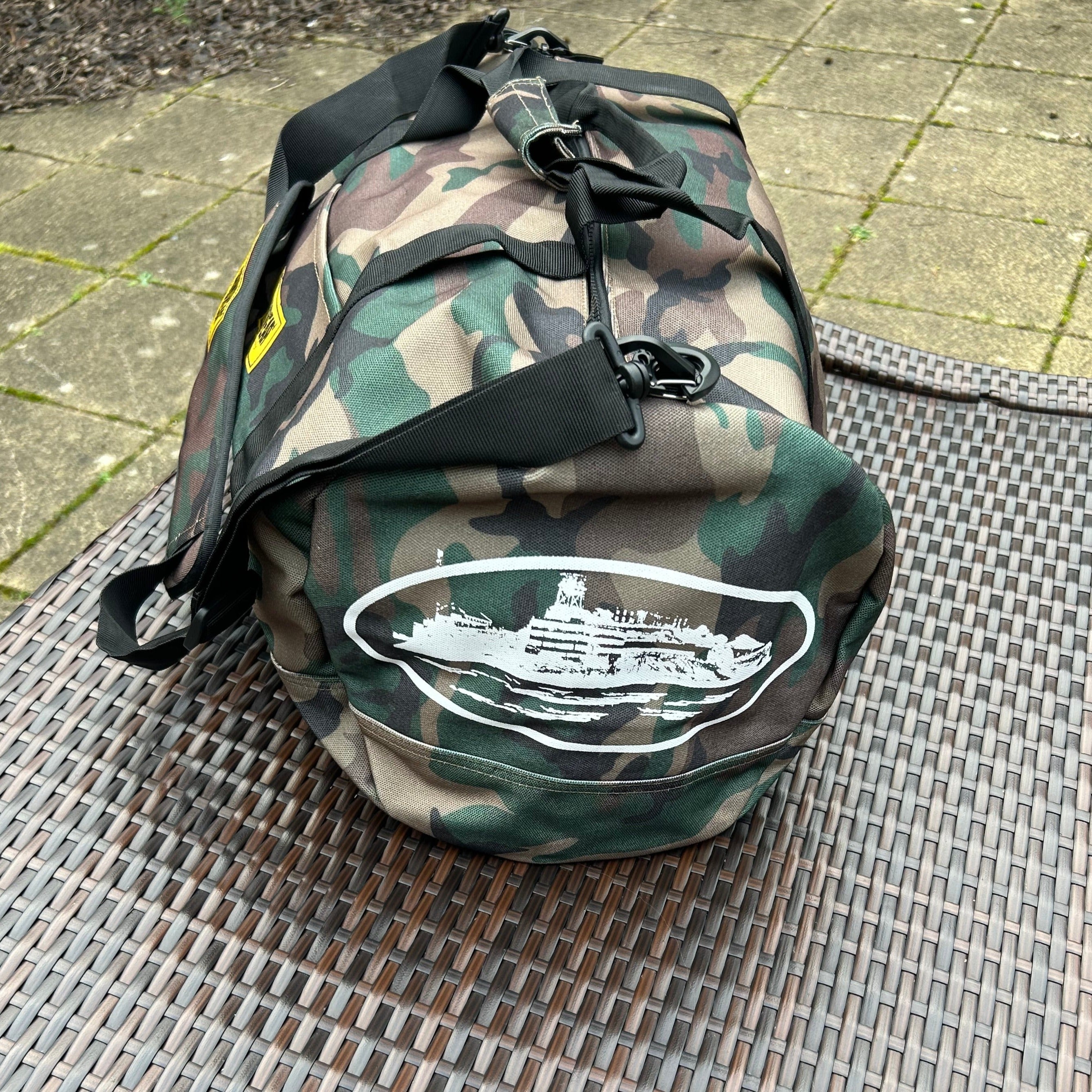 Corteiz Camo Alcatraz Grindwear Duffle Bag