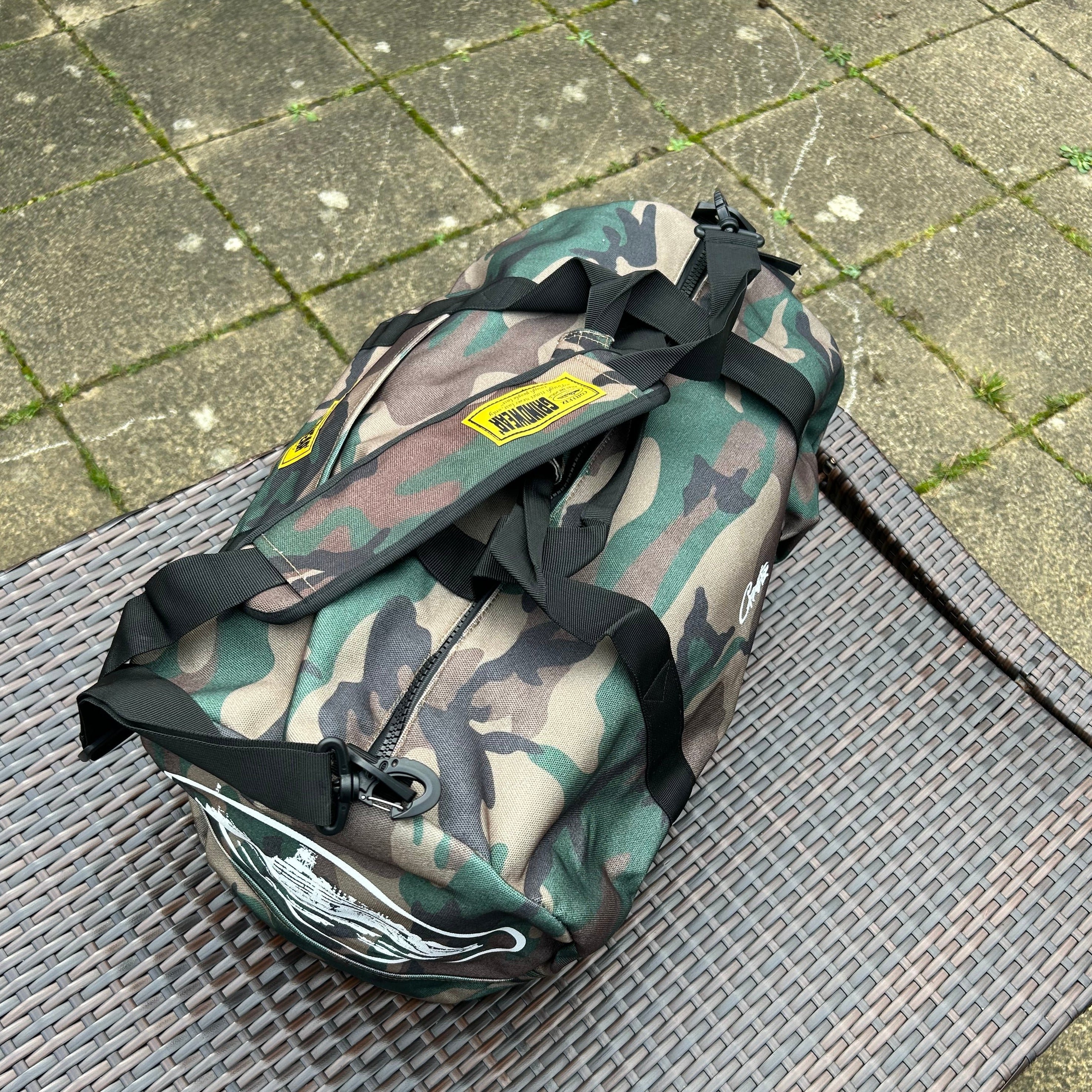 Corteiz Camo Alcatraz Grindwear Duffle Bag