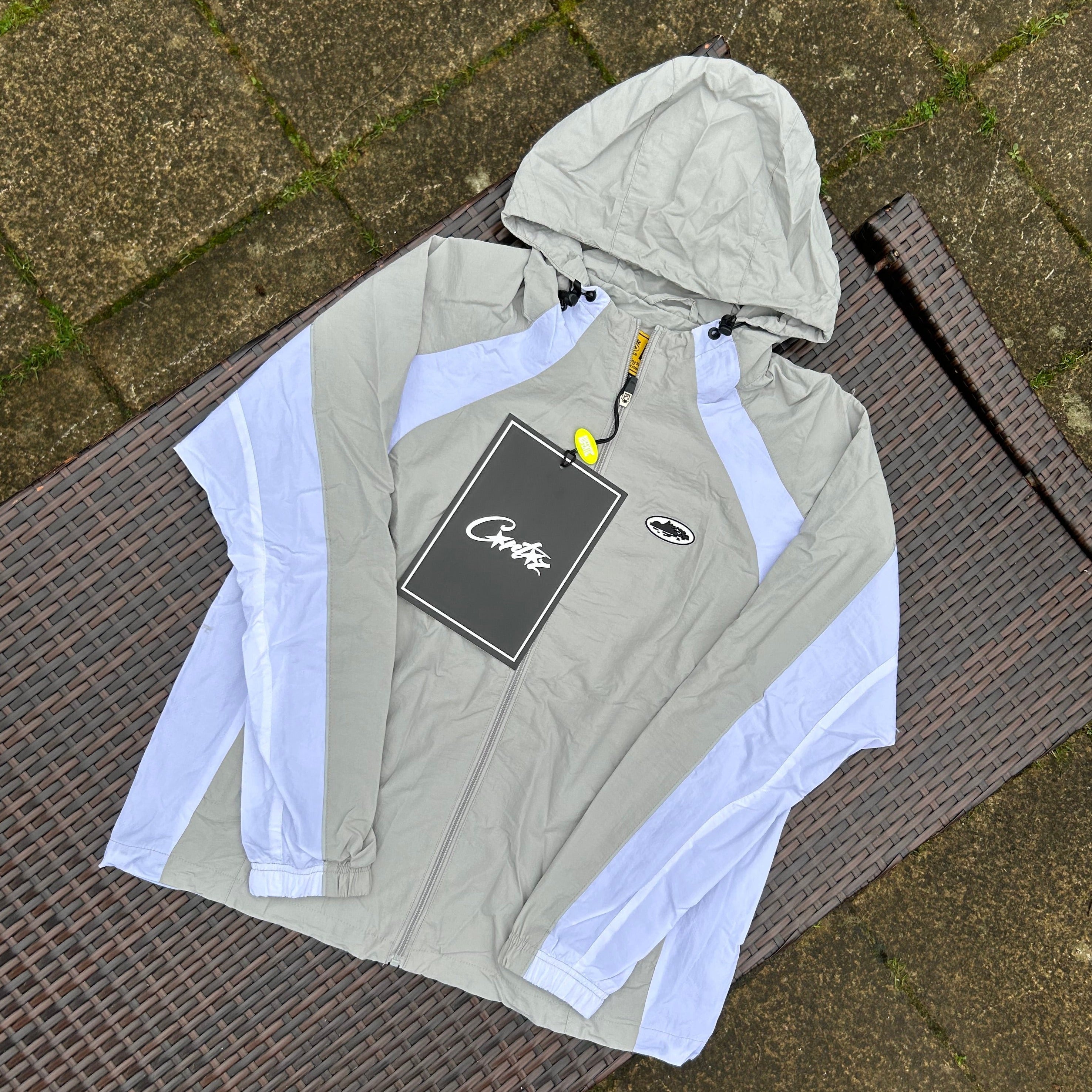 Corteiz Grey White Alcatraz Windbreaker Twentytwo Supplies