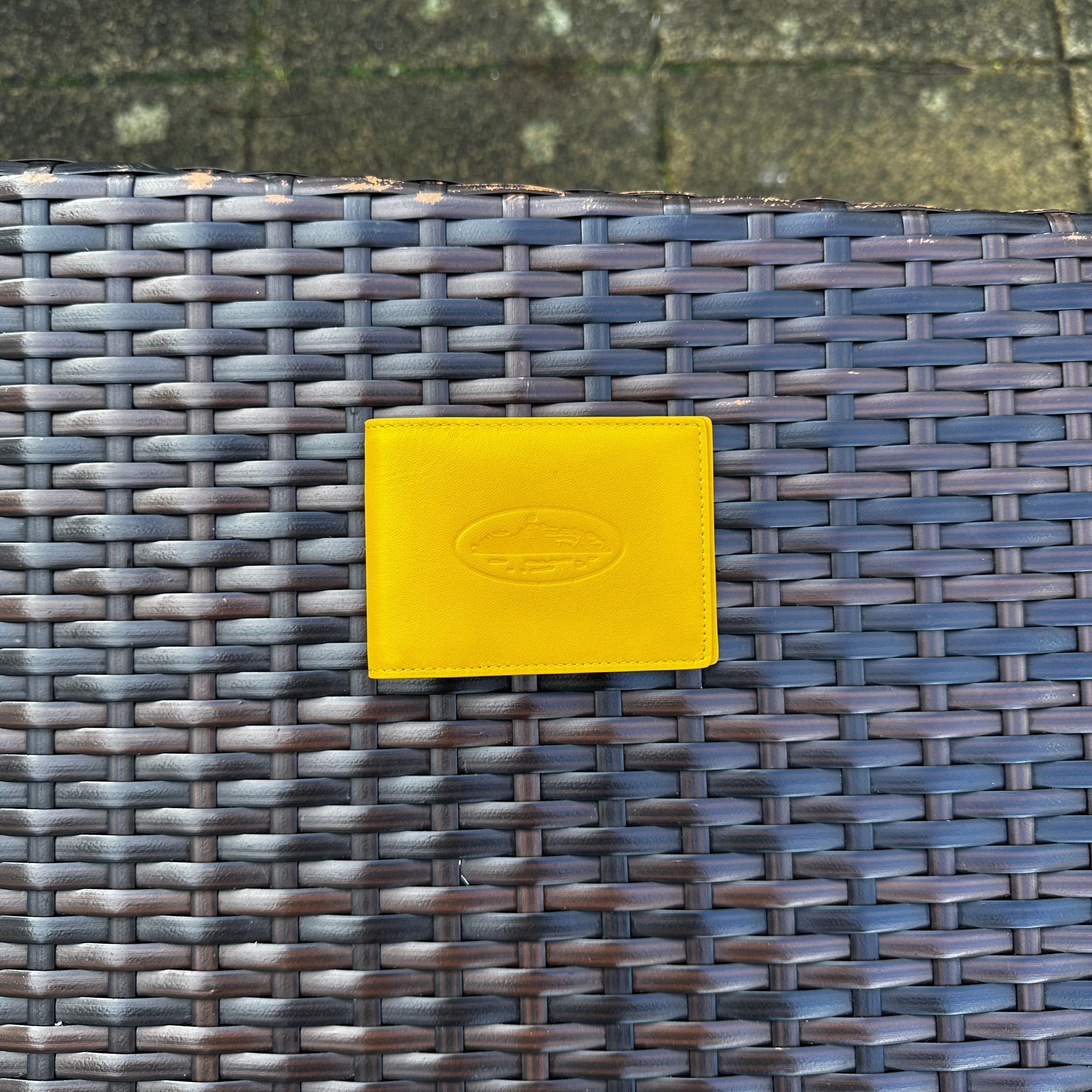 Corteiz Yellow Leather Card Holder