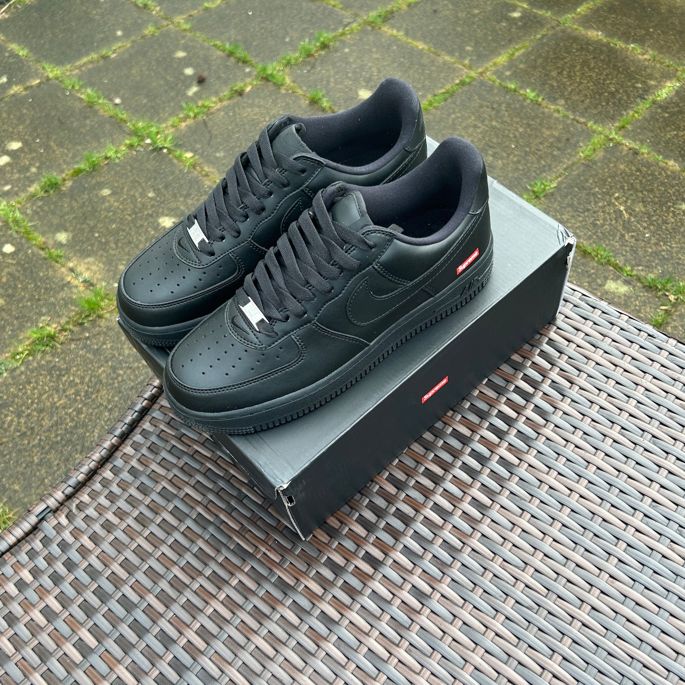 Nike Supreme Black Air Force 1 Twentytwo Supplies