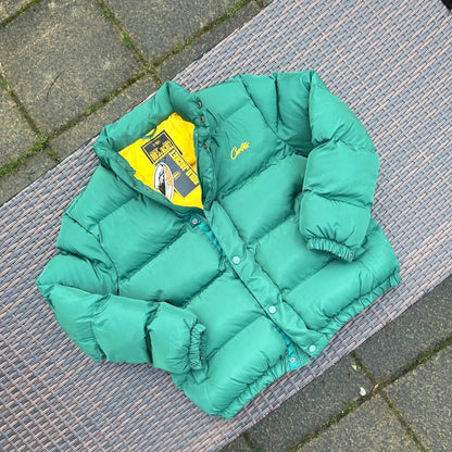 Corteiz Green/Yellow "Bolo" Puffer Jacket