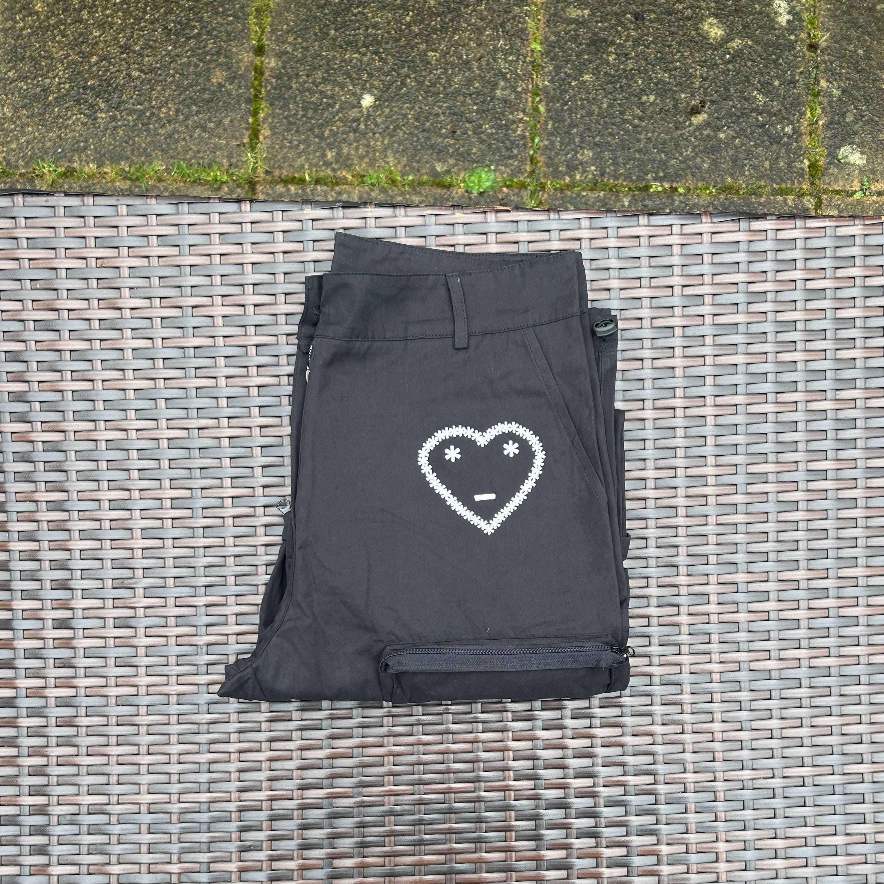 Carsicko Black Utility Multi Pocketed Trousers