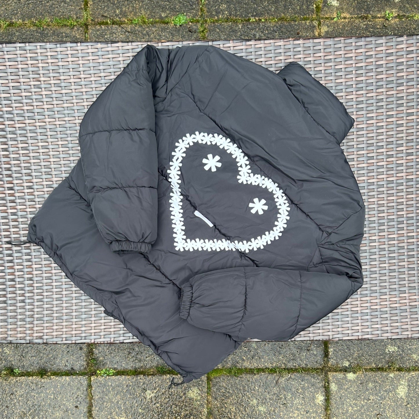 Carsicko Black Logo Puffer Jacket