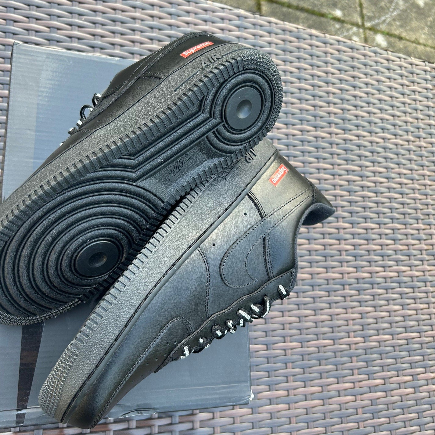 Nike Supreme Black Air Force 1 | Twentytwo Supplies