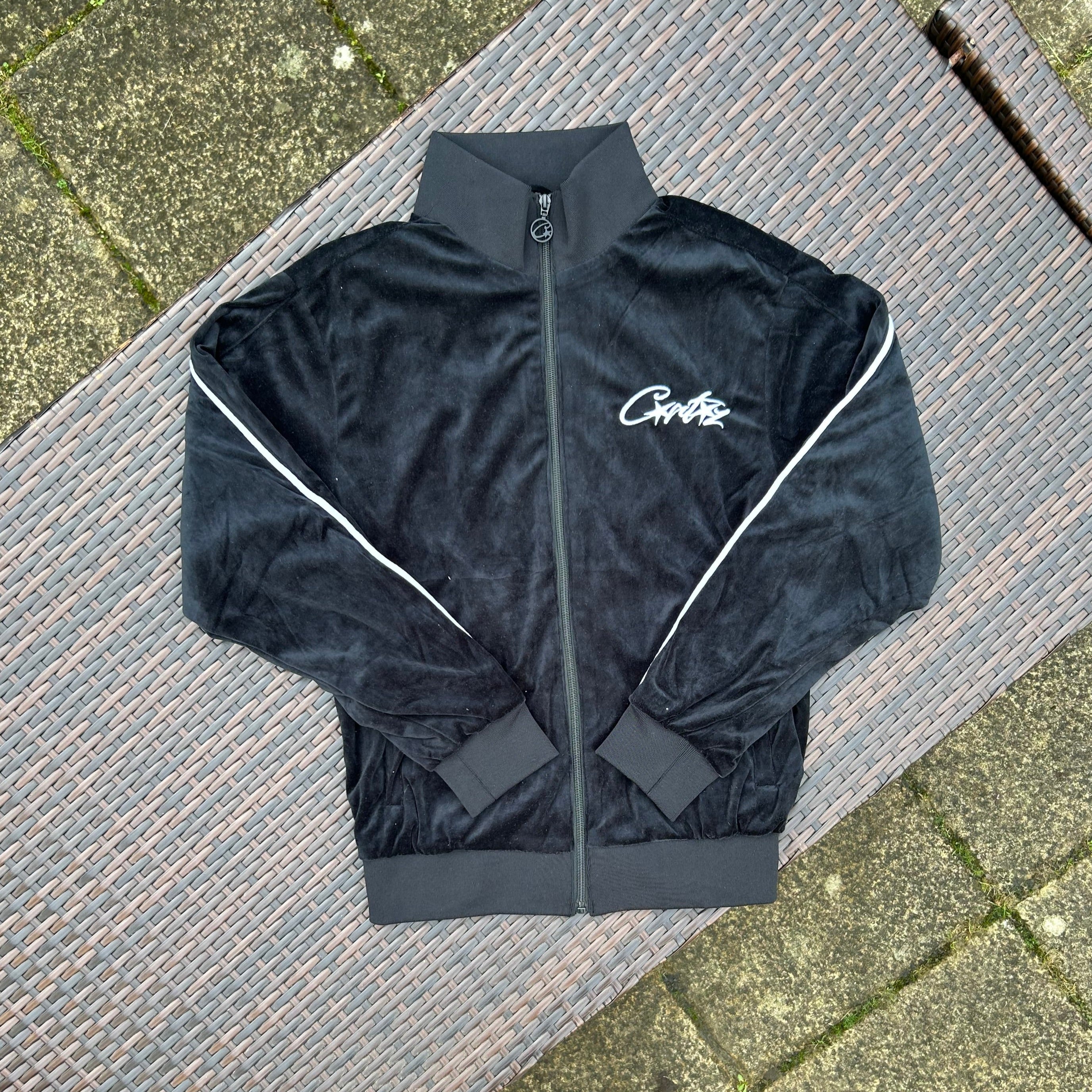 Corteiz Black Velour Tracksuit