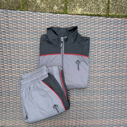 Trapstar Black/Grey/Red Irongate T Shell Suit