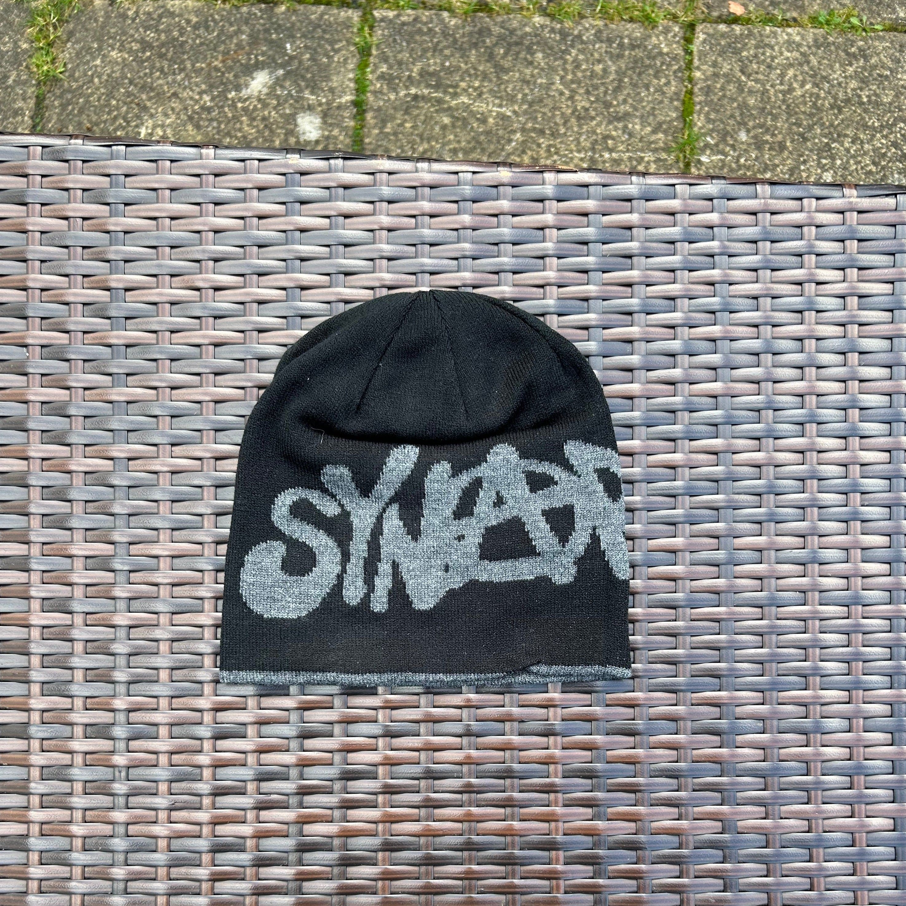 Syna World Black/Grey “Synarchy” Reversible Beanie